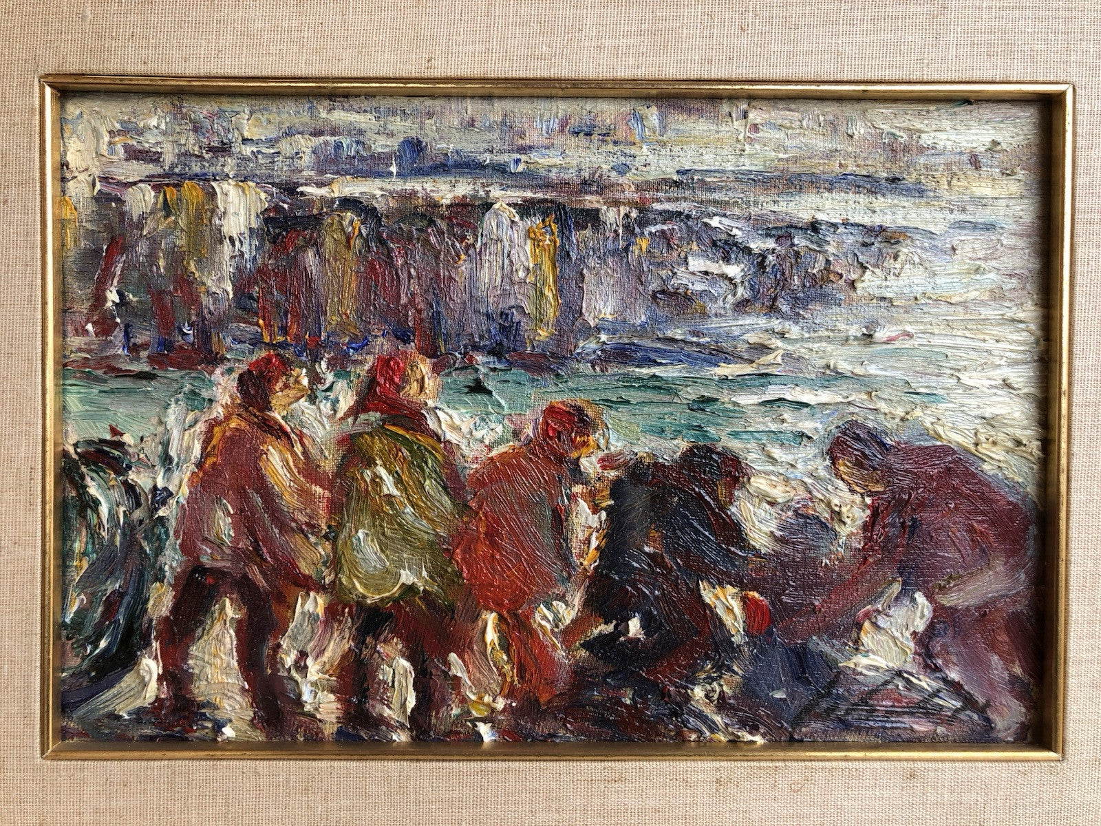 Quadro -Al Mare- dipinto a olio