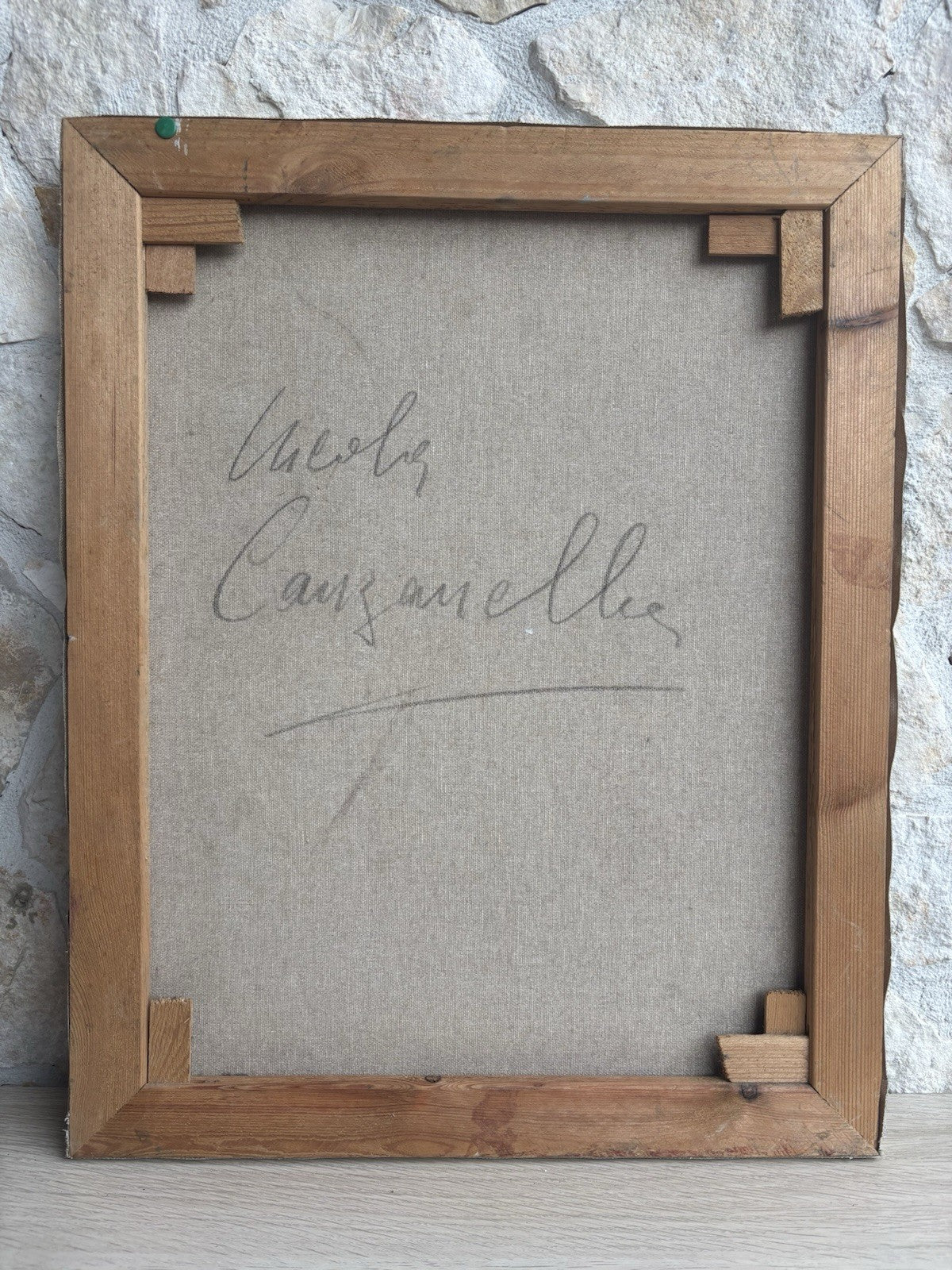 Quadro -Interno Palazzo- Nicola Canzanella dipinto a olio su tela