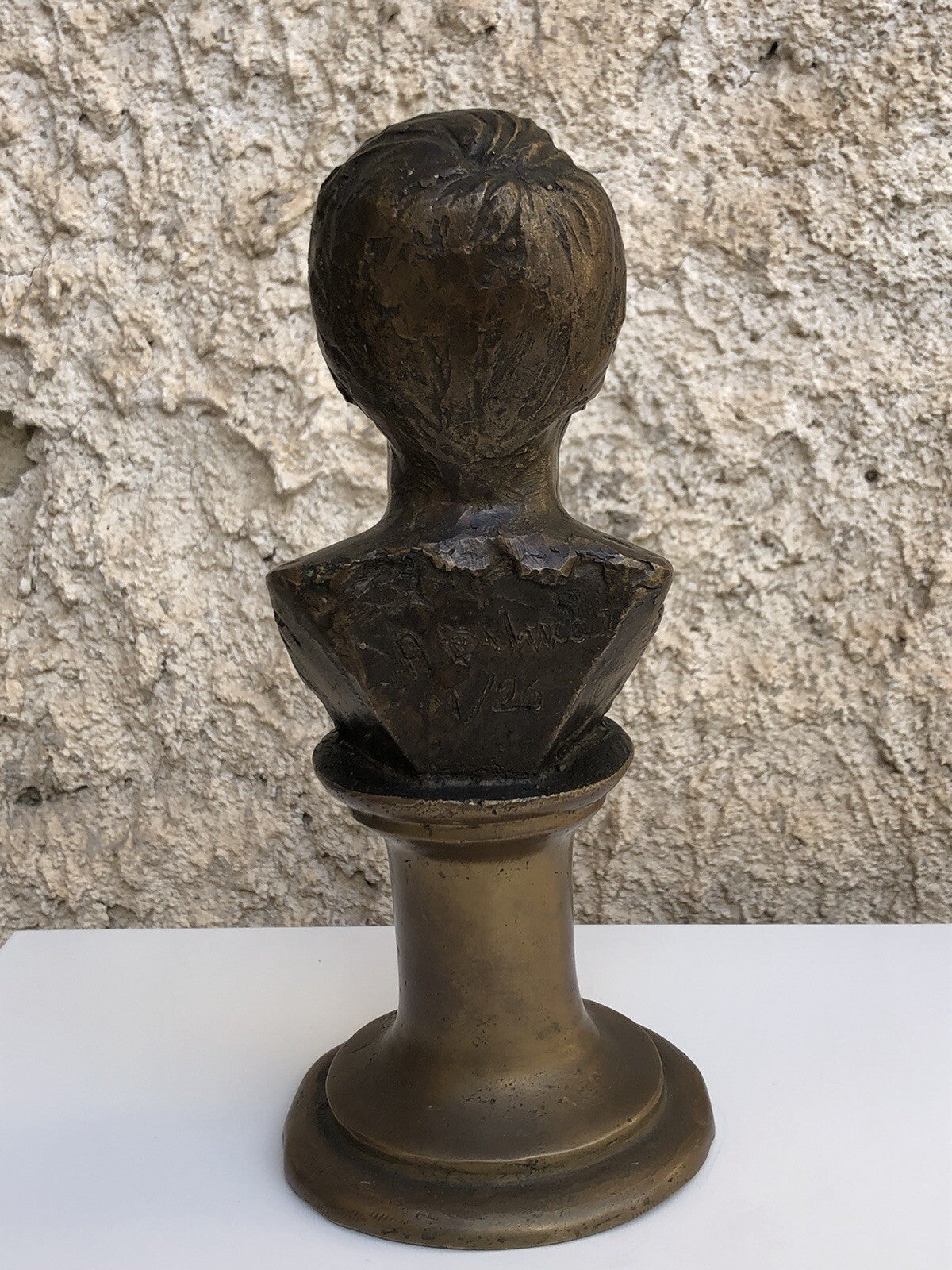 Scultura vintage in bronzo -A. Di Lucca 1/26