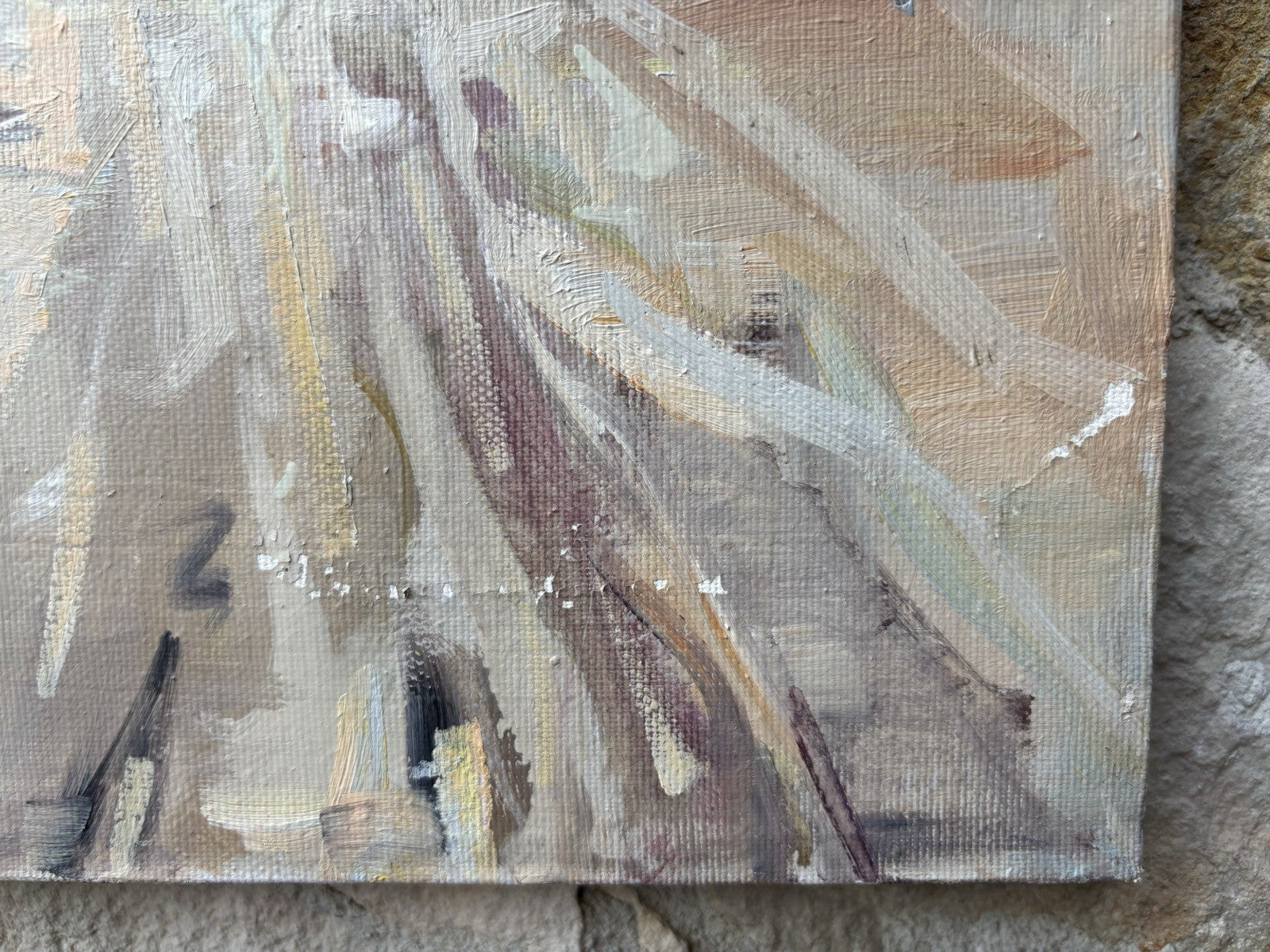 Quadro -Interno Palazzo- Nicola Canzanella dipinto a olio su tela