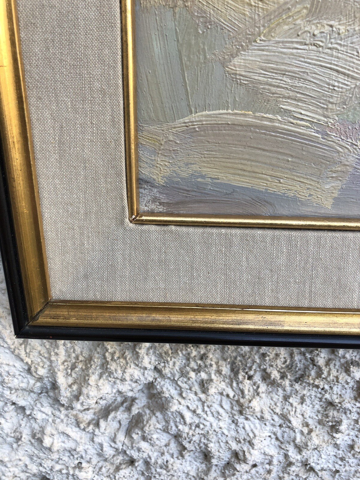 Quadro vintage -Ragazzo Con Cipolle- dipinto a olio su tavoletta