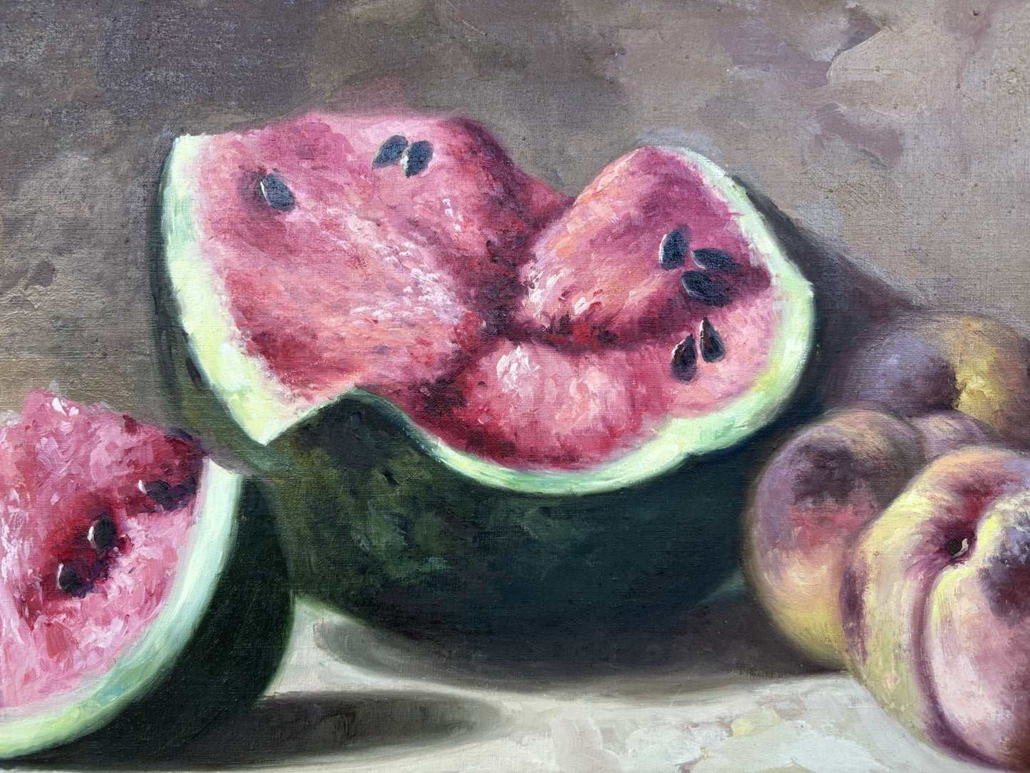 Quadro -Natura Morta- Giuseppe Gargiulo dipinto a olio su tela