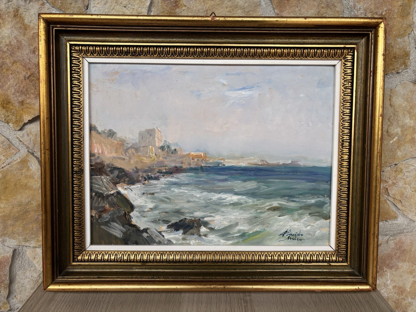 Quadro -Marina- Errico Placido- dipinto a olio