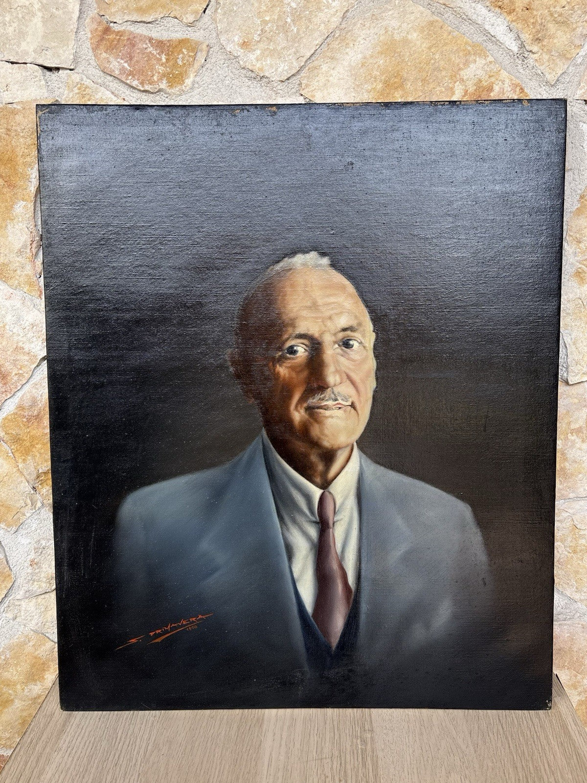 Quadro -Ritratto- dipinto a olio su tela