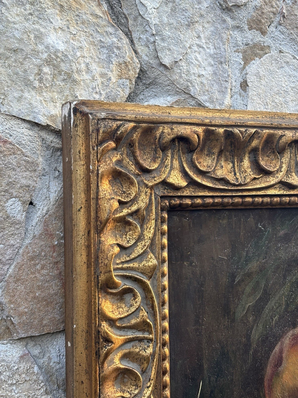 Quadro antico -Natura Morta- Giuseppe Uva dipinto a olio su tela