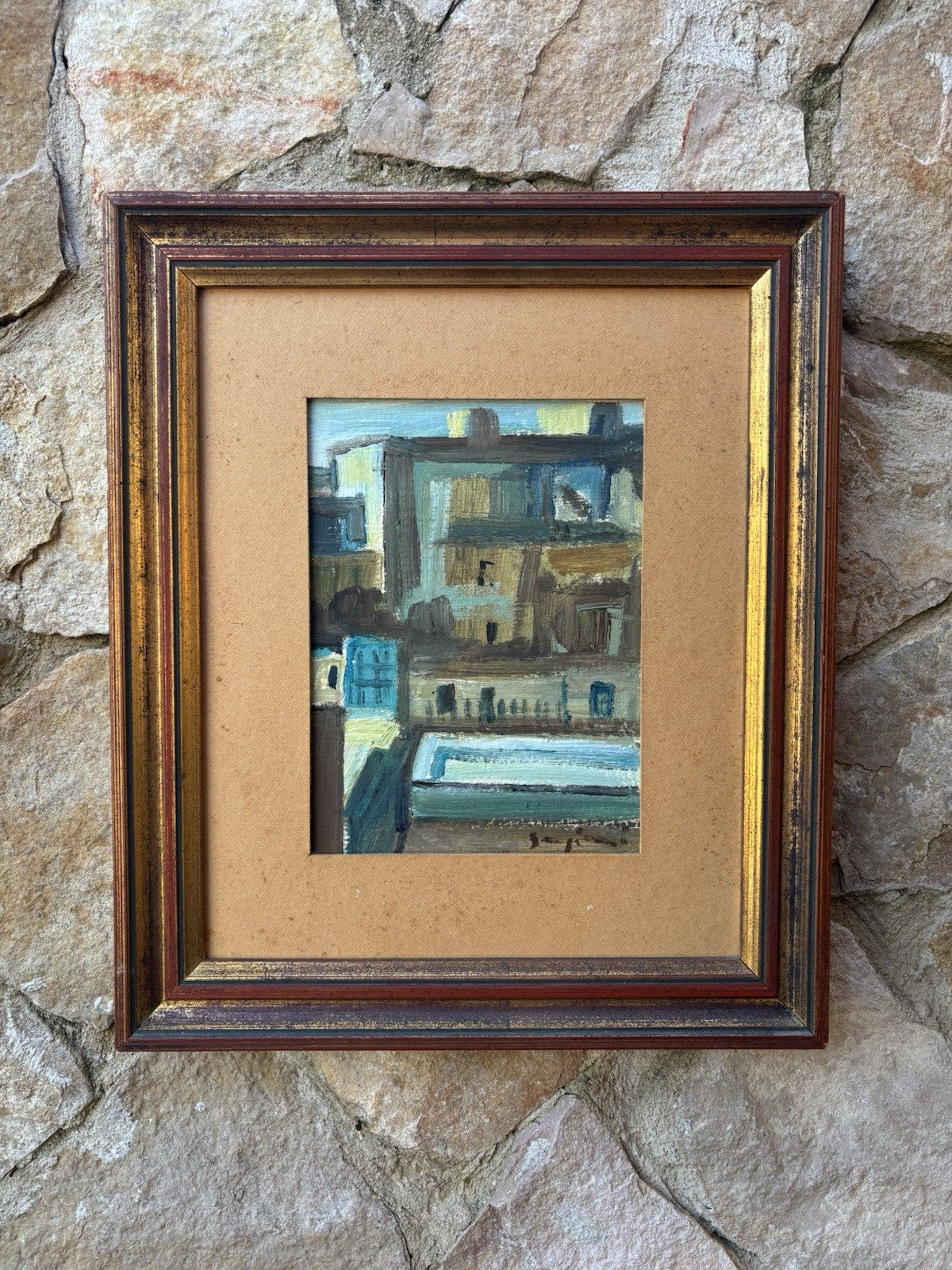 Quadro -Case- Mario Sangiovanni dipinto a olio