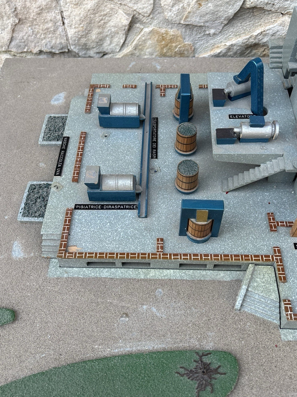 Modello Architettonico Vintage, Oleificio, V.Toffoli E Figli Anni’50