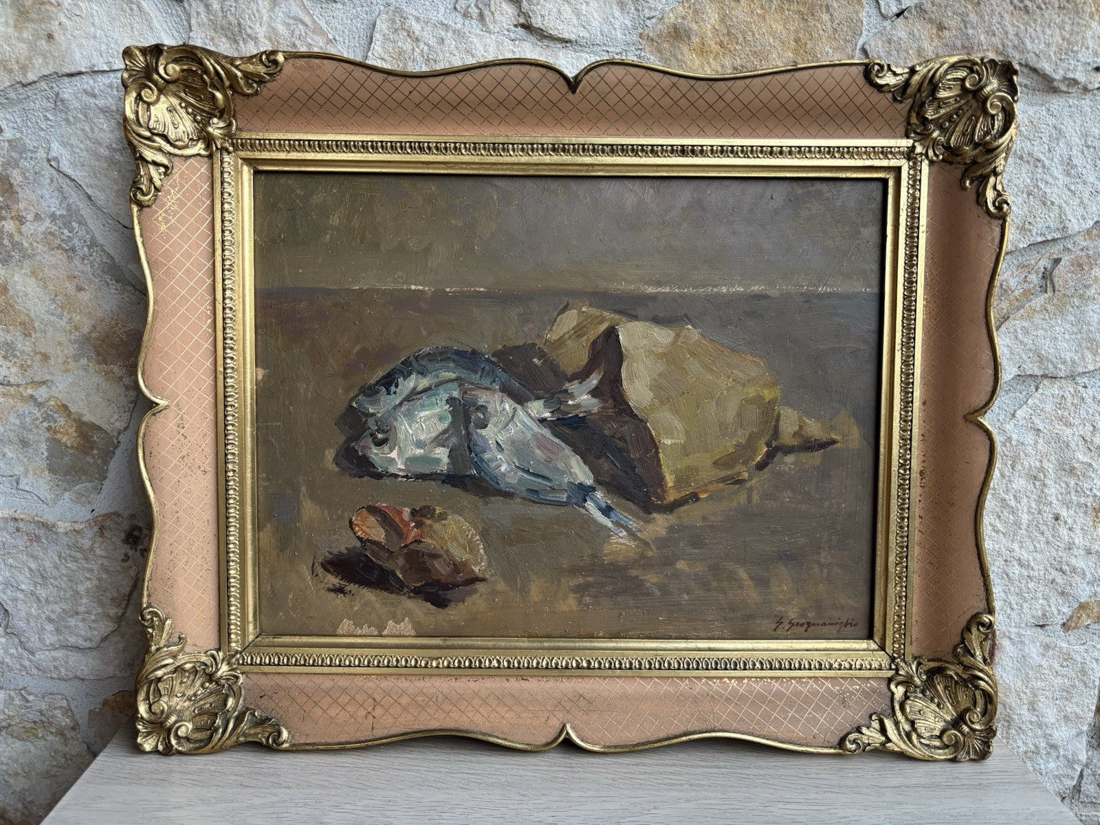 Quadro -Natura Morta- Giuseppe Scogniamiglio dipinto a olio