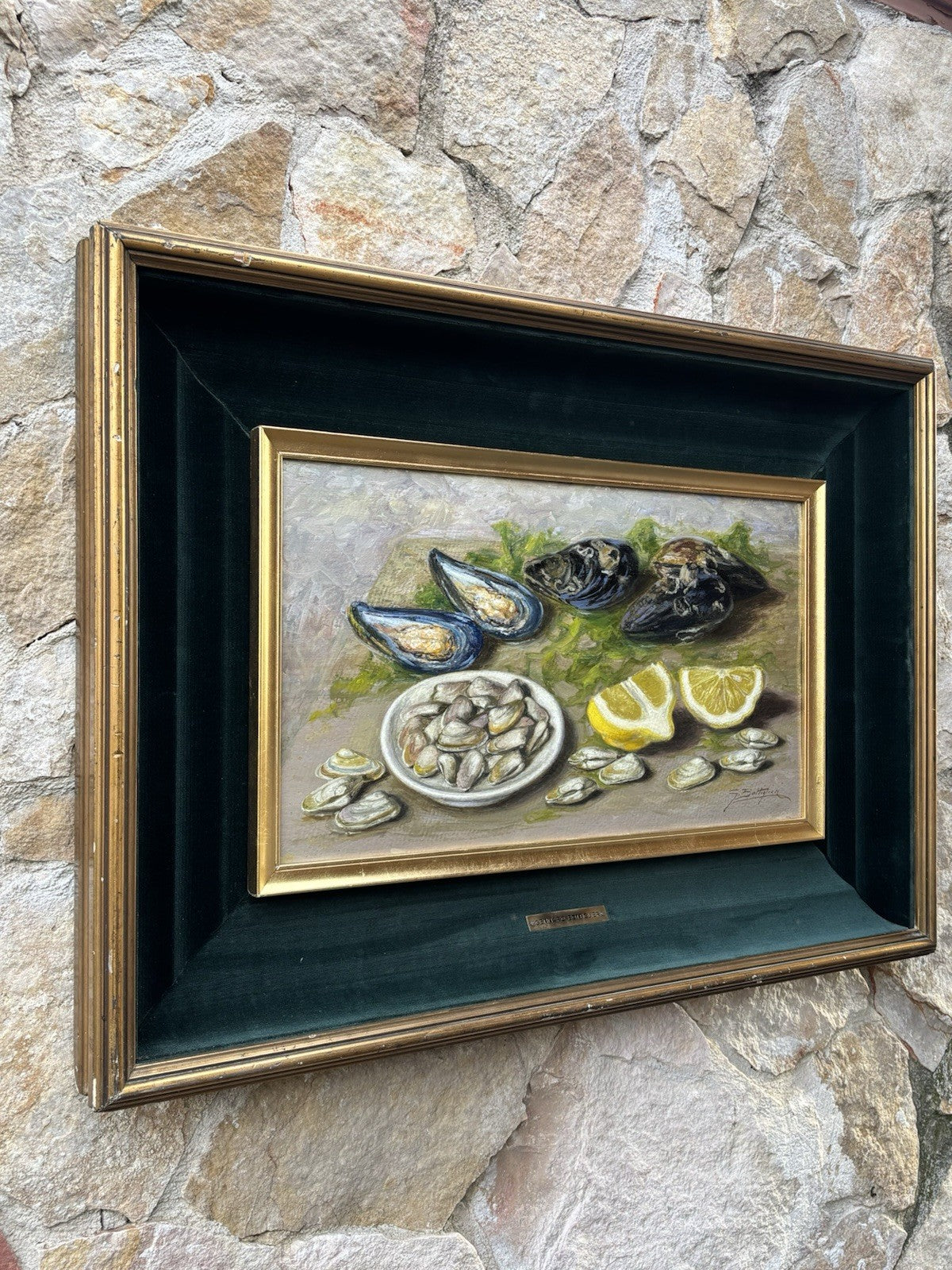 Quadro -Natura Morta- Gennaro Bottiglieri dipinto a olio
