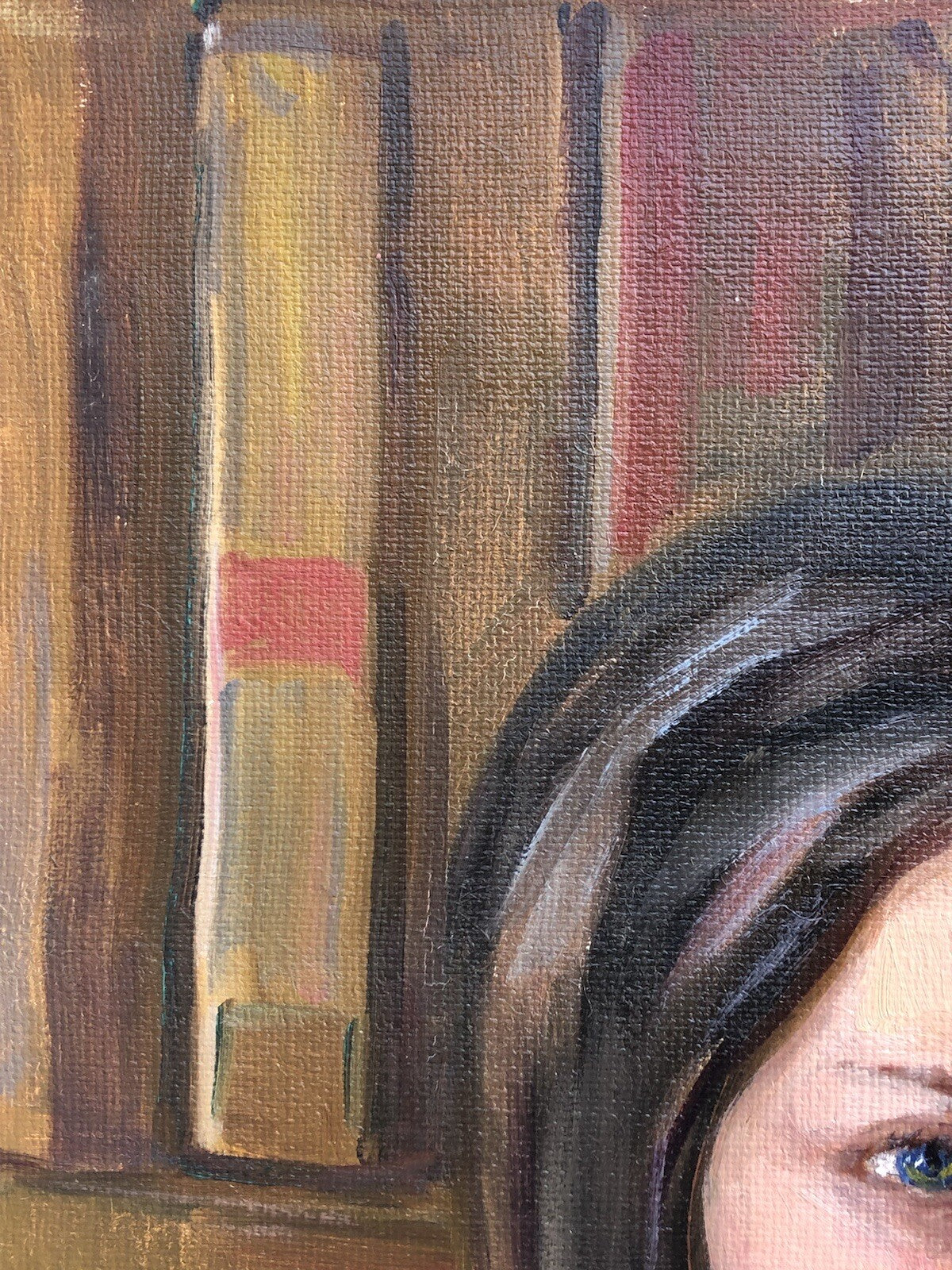 Quadro vintage -Nudo Donna- dipinto a olio su tela