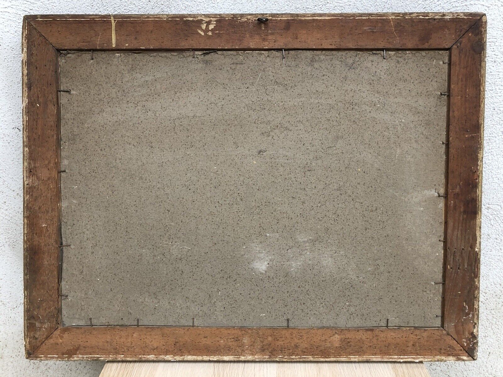 Quadro antico -Paesaggio- dipinto a olio su tela applicata su cartone