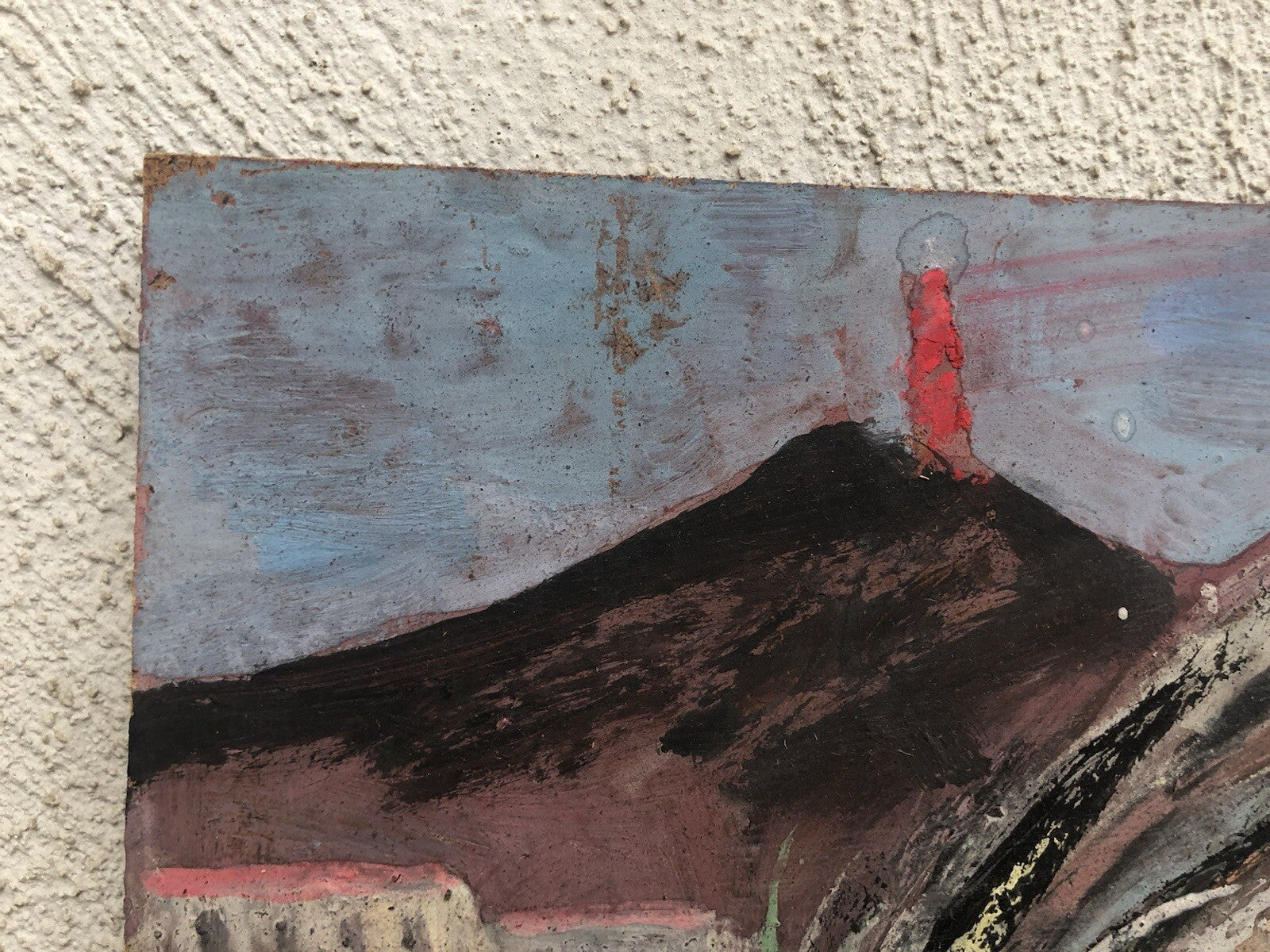 Quadro vintage -Natura Morta- dipinto a tecnica mista su masonite