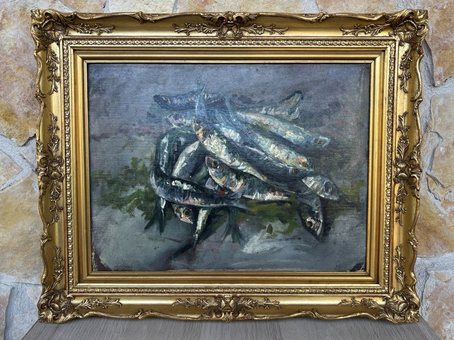 Quadro -Alici- Vincenzo Colucci ? dipinto a olio