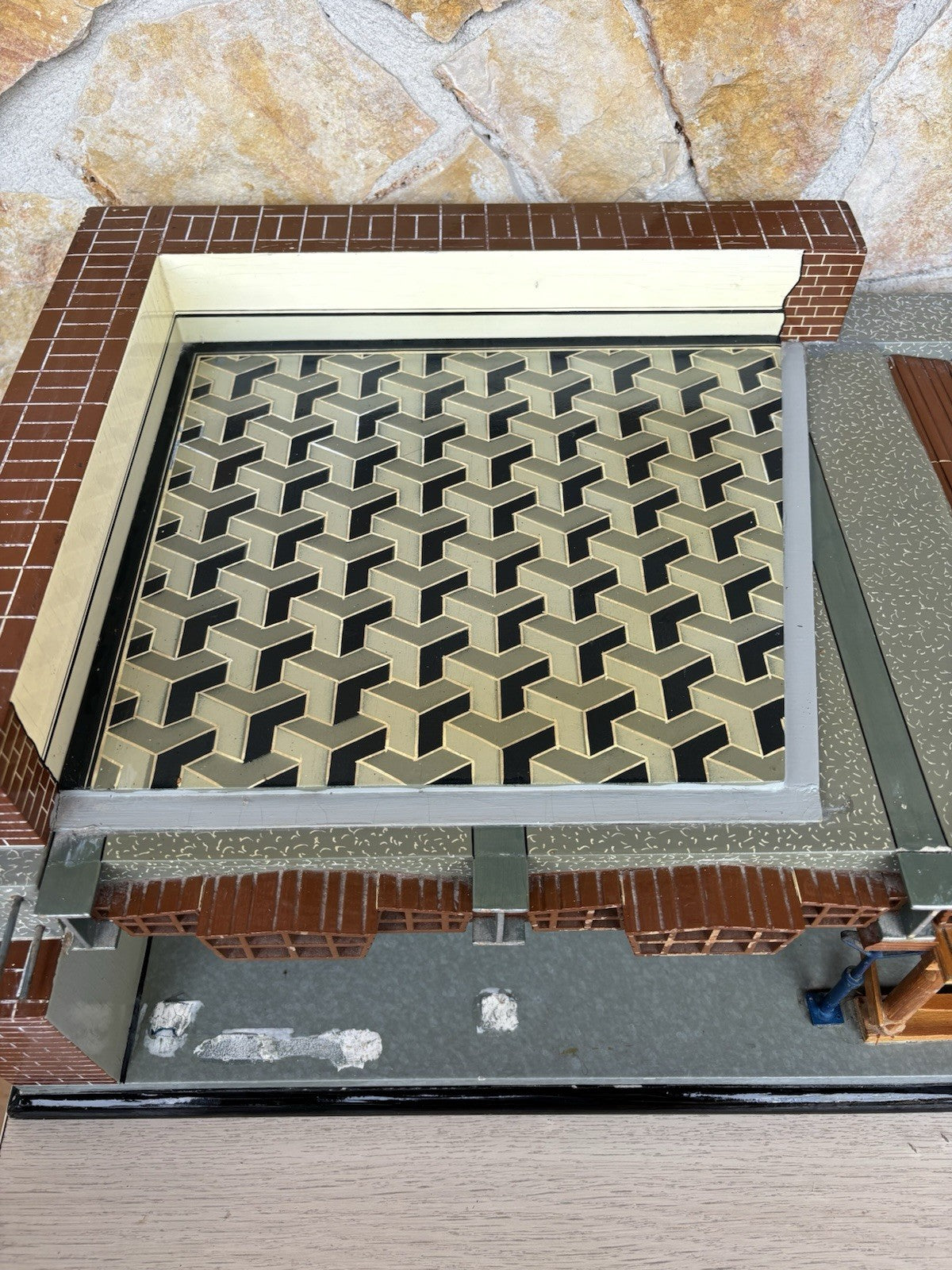 Modello Didattico Architettonico Vintage In Legno. Toffoli E Figli