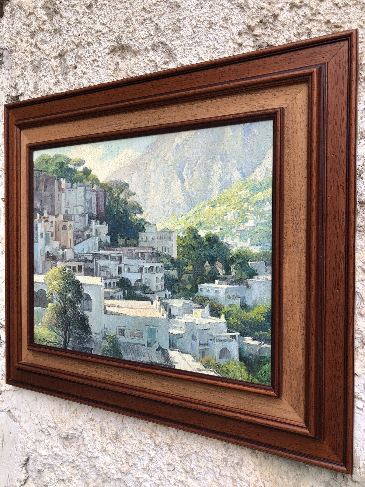 Quadro vintage -Paesaggio- dipinto a olio