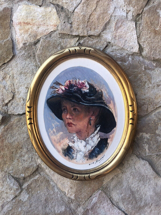 Quadro -Figura Di Donna- dipinto a olio