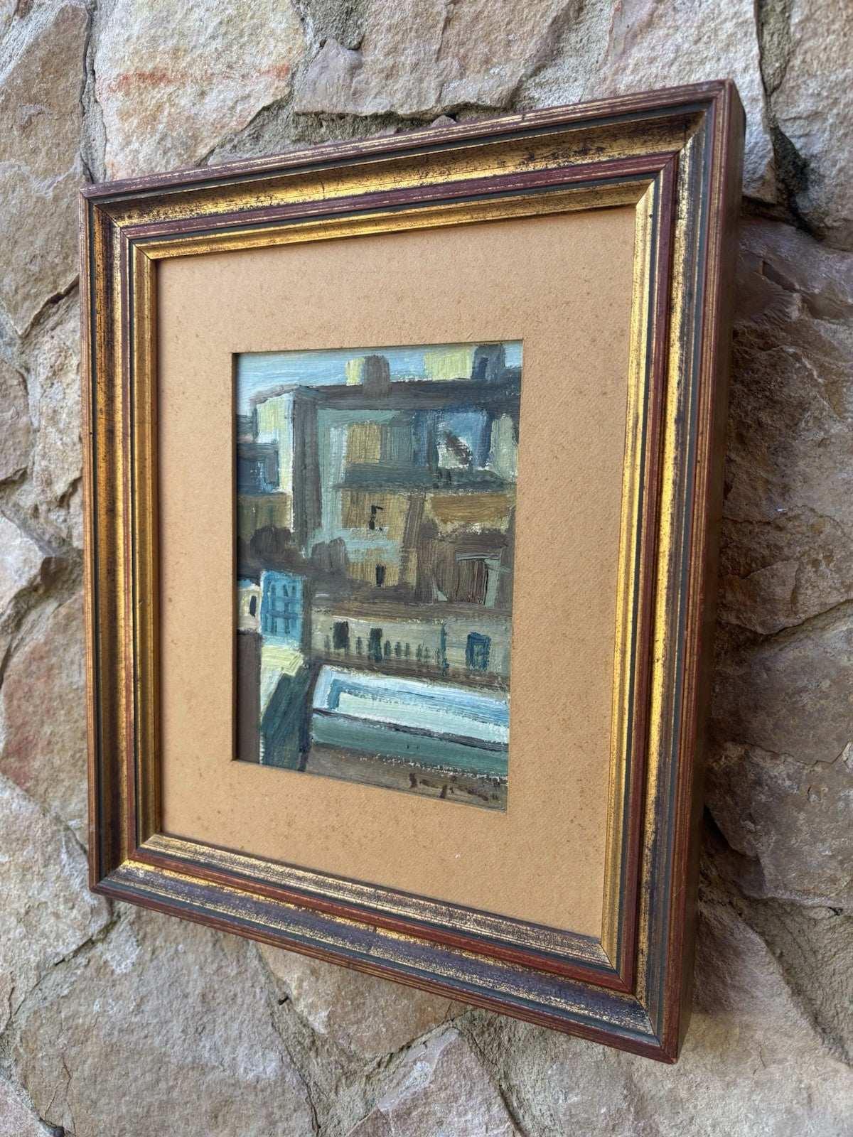 Quadro -Case- Mario Sangiovanni dipinto a olio