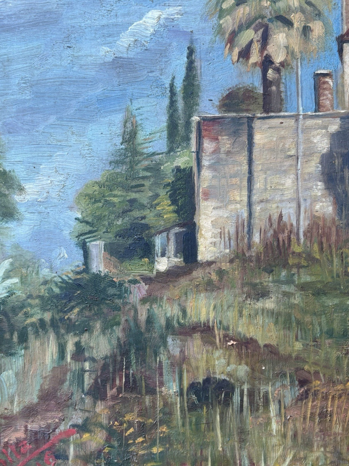 Quadro -Paesaggio- dipinto a olio