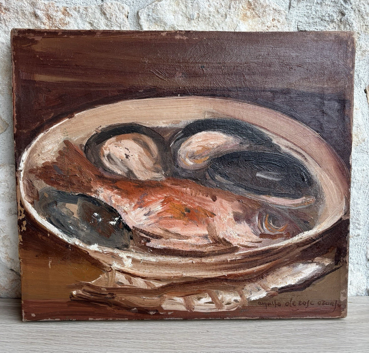 Quadro -Natura Morta- Augusto Orange De Rose- dipinto a olio su tela