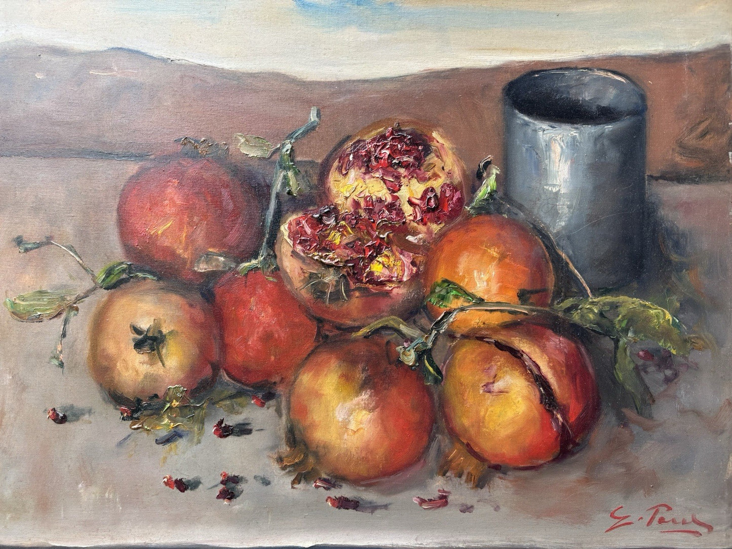 Quadro -Natura Morta- Giovanni Pane dipinto a olio su tela