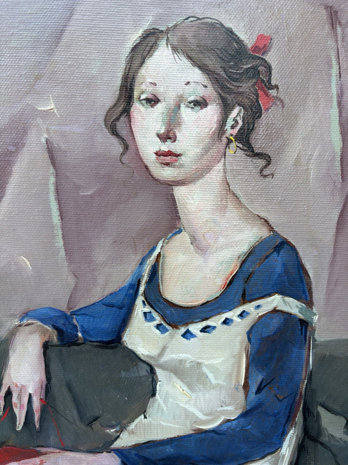Quadro -Figura Femminile- Ciro Adrian Ciavolino dipinto a olio su tela