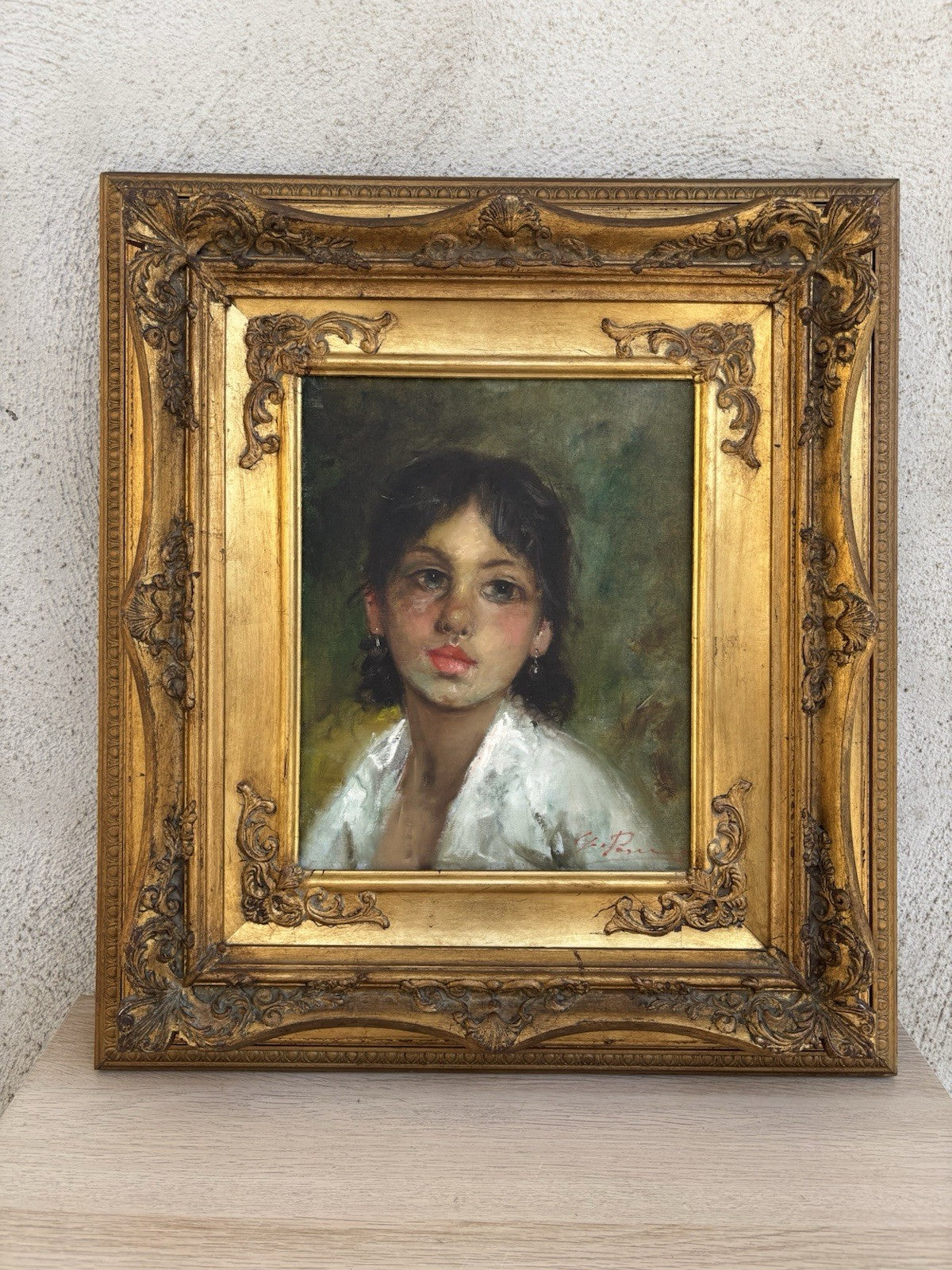 Quadro -Figura Di Donna- Giovanni Pane dipinto a olio su tela