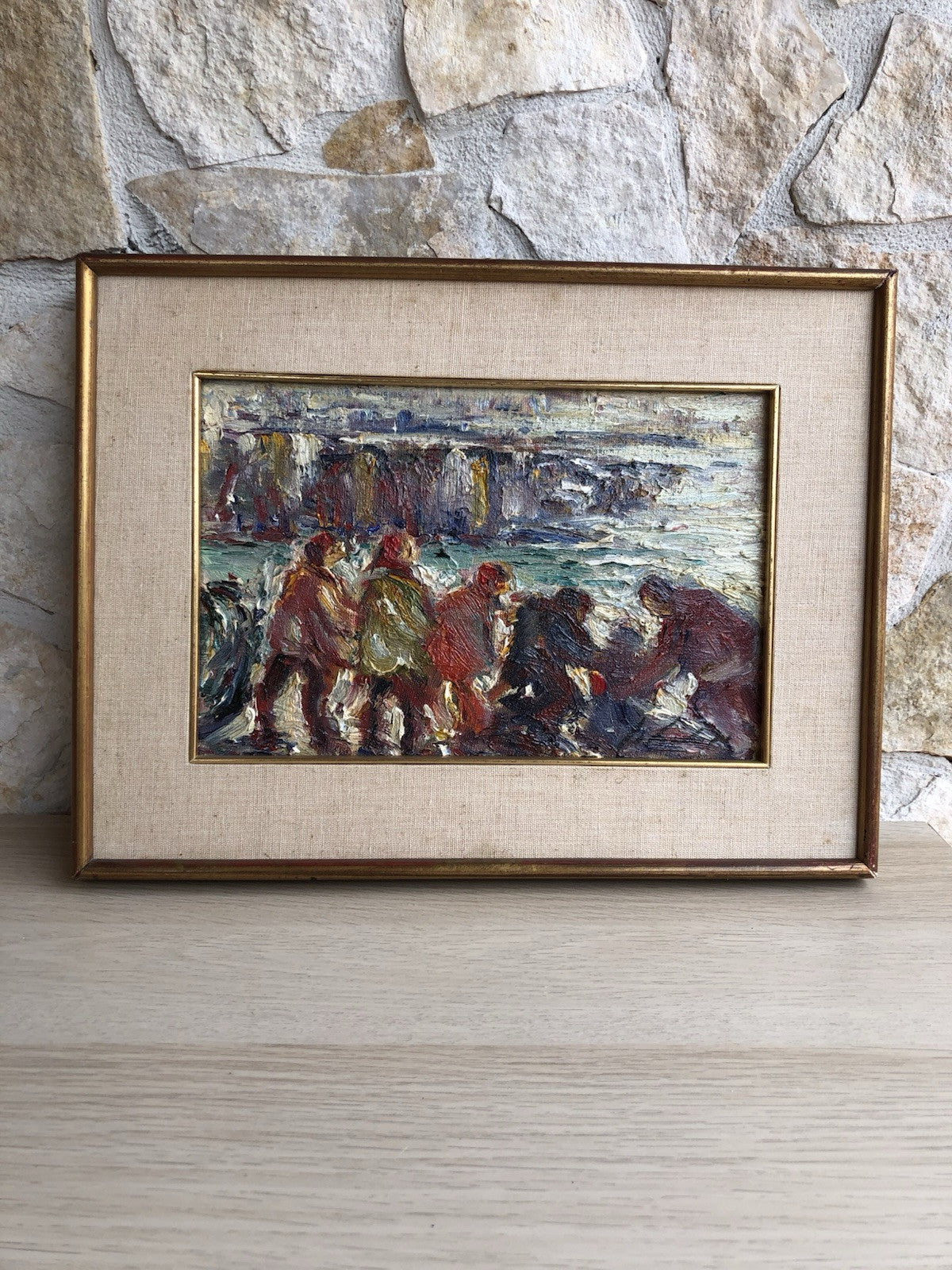 Quadro -Al Mare- dipinto a olio