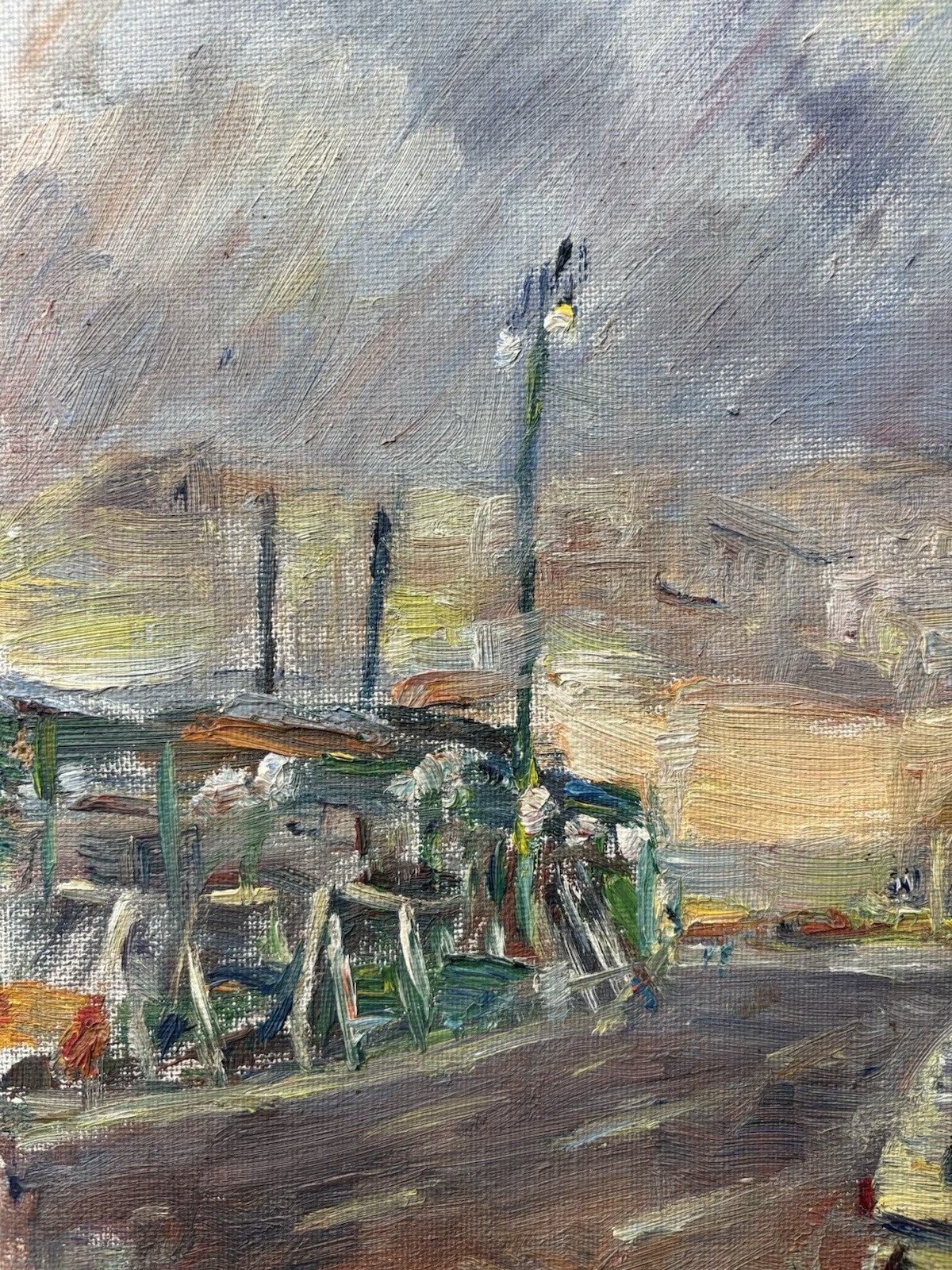 Quadro -Paesaggio- Amerigo Tamburrini dipinto a olio su tela