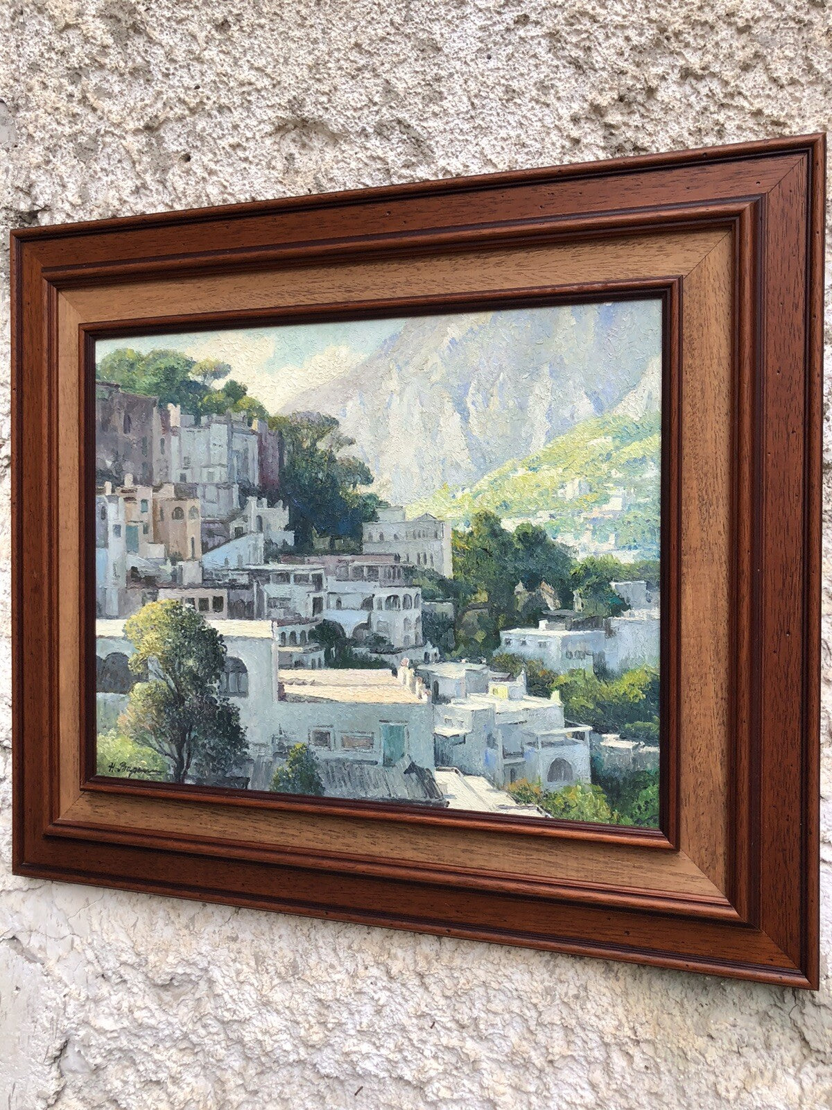 Quadro vintage -Paesaggio- dipinto a olio