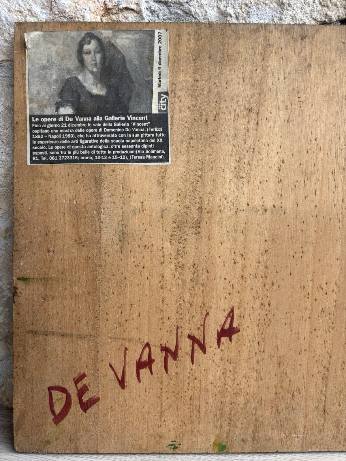 Quadro -Paesaggio- Domenico De Vanna dipinto a olio su tavola