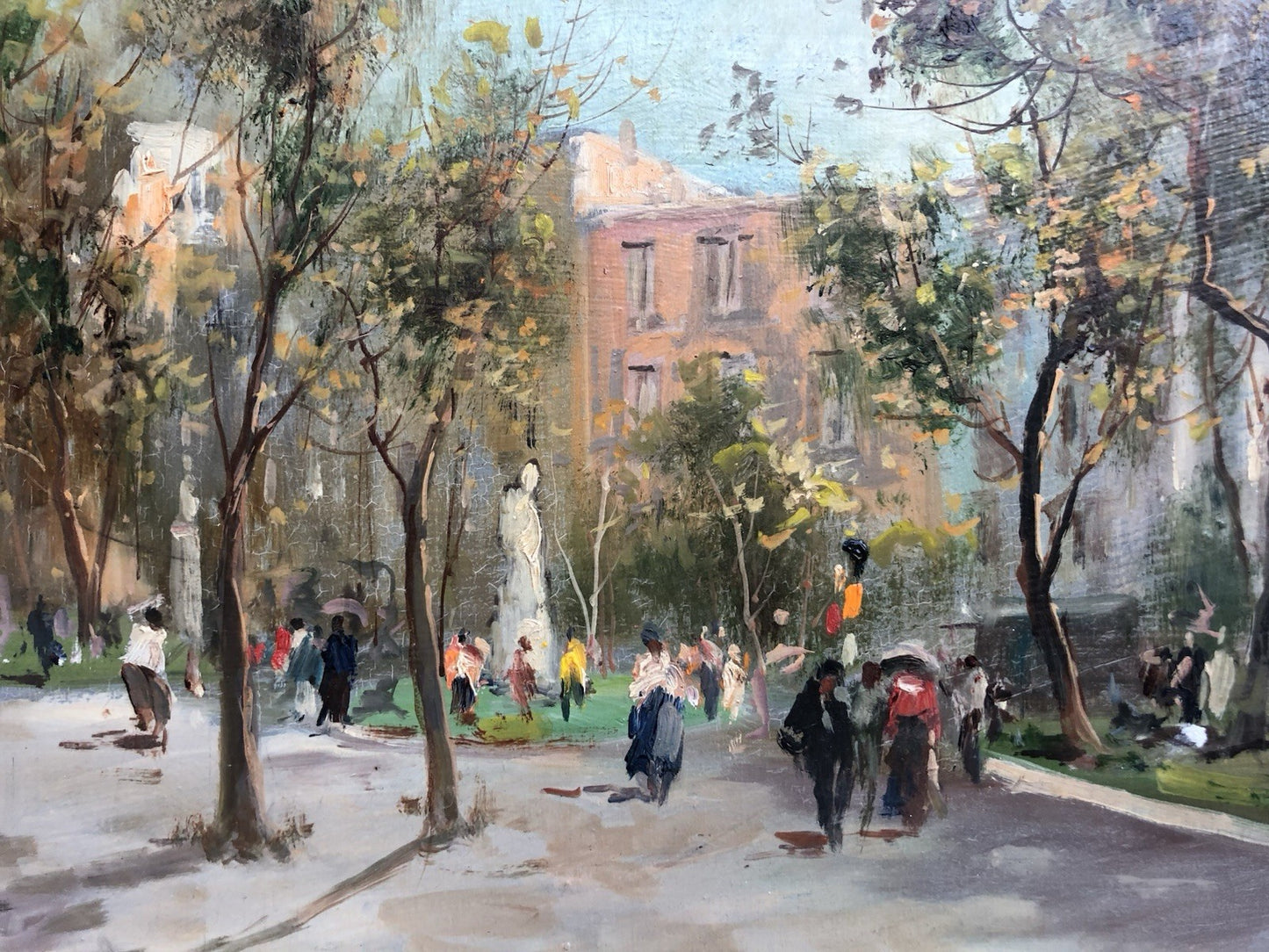 Quadro -Villa Comunale- Vincenzo Laricchia dipinto a olio