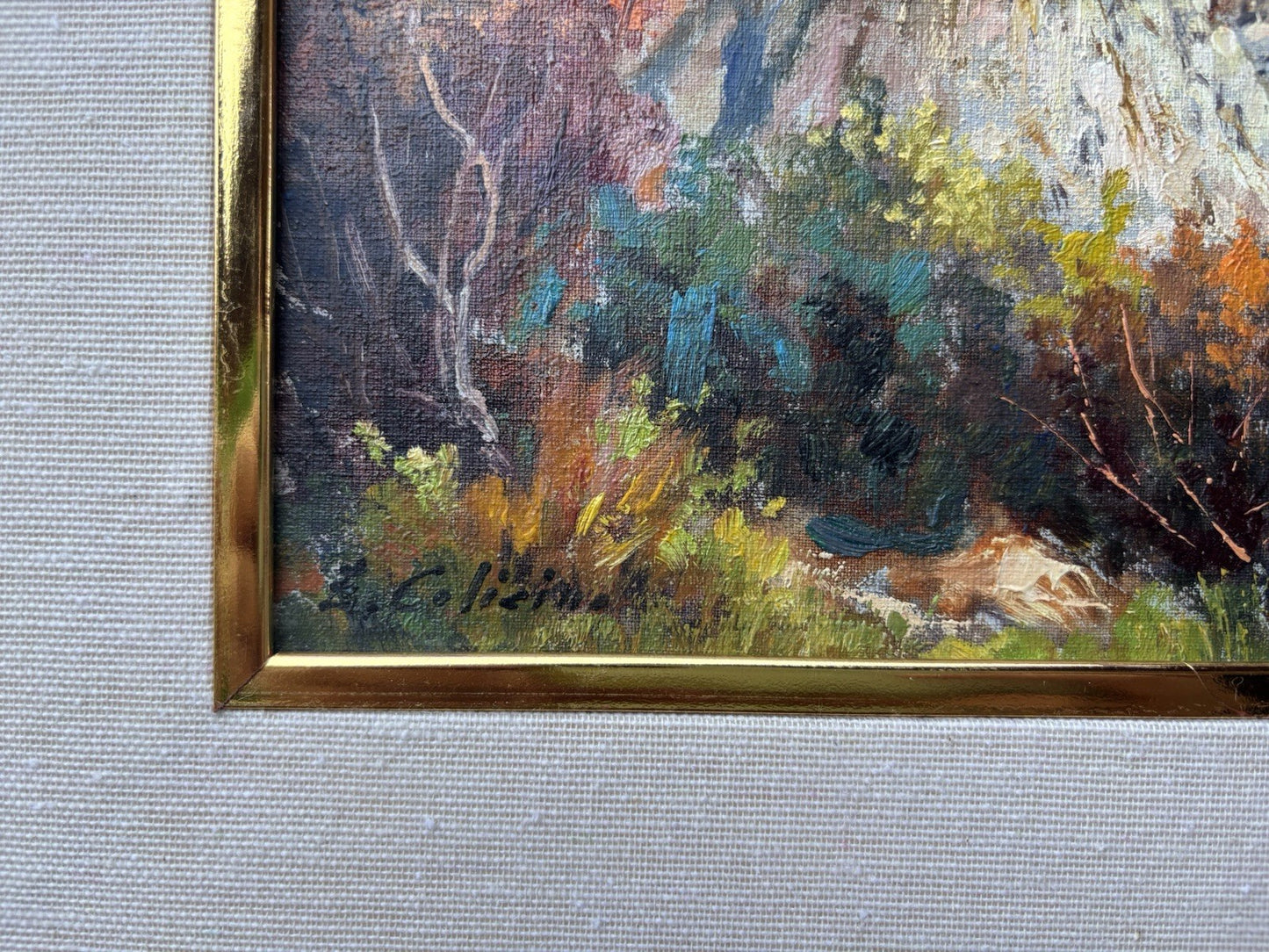 Quadro -Coste Nostrane- dipinto a olio su tela