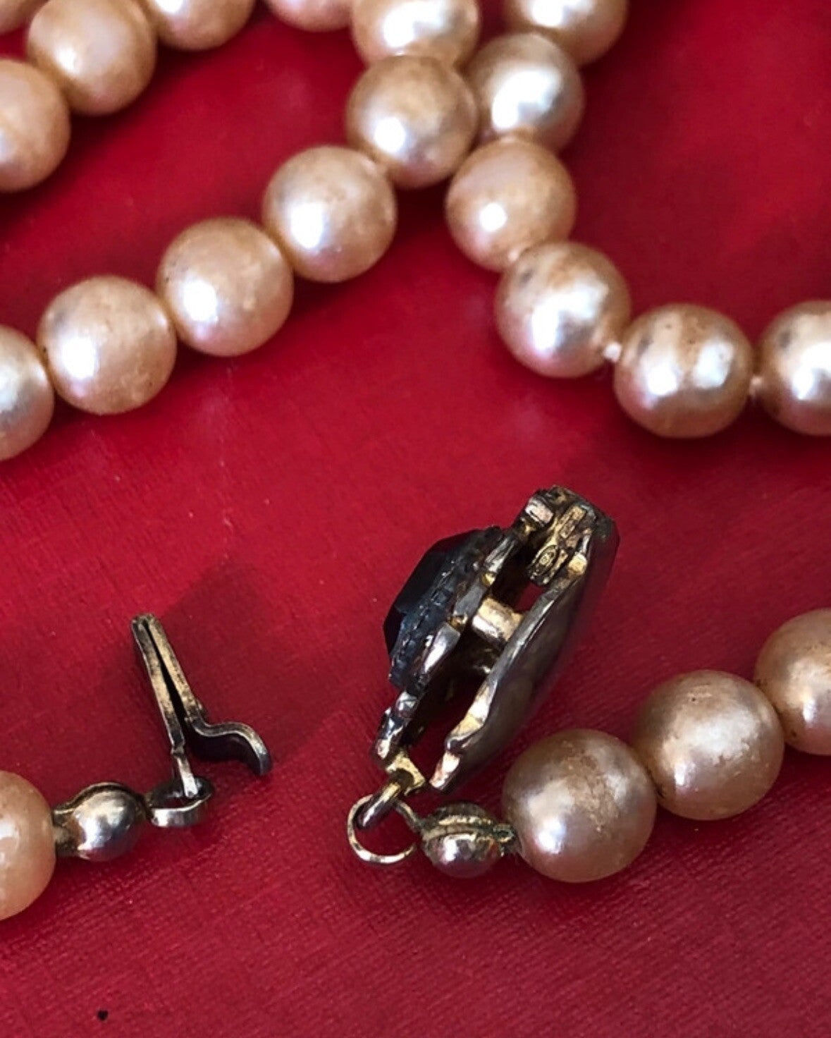 Collana Vintage Con Perle E Argento 925