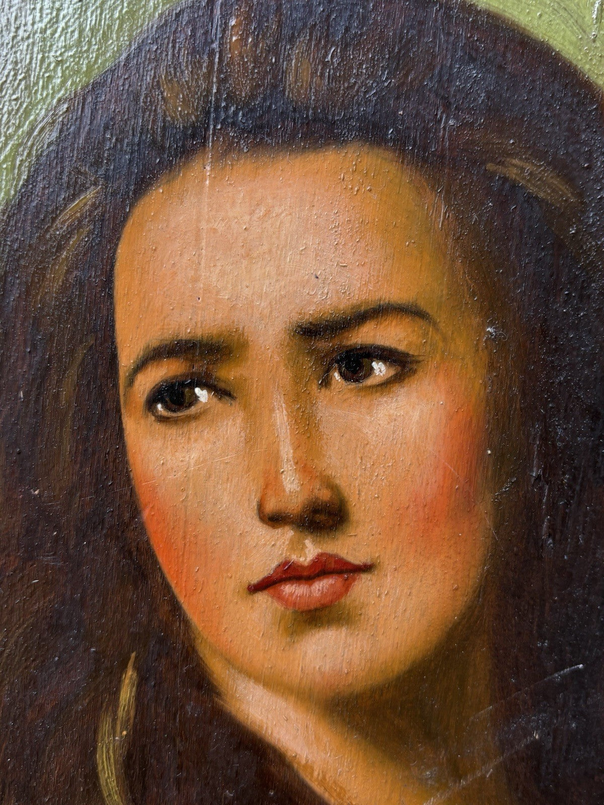 Quadro ovale -Figura Di Donna- Ciro Pace dipinto a olio