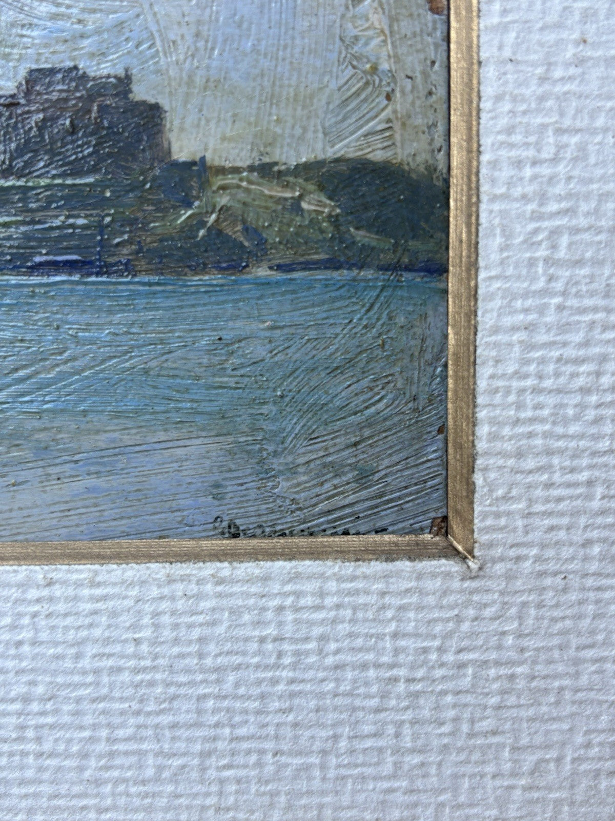 Quadro miniatura -Marina- Giovanni Brancaccio dipinto a olio