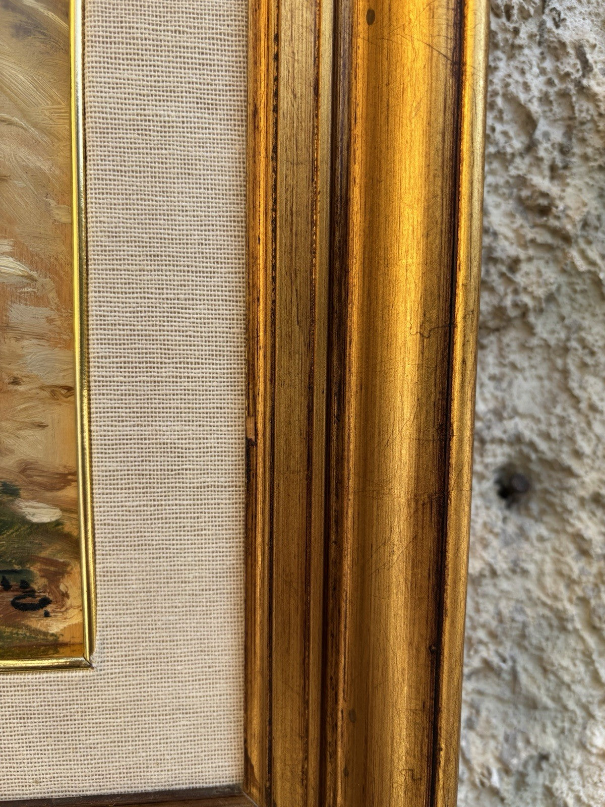 Quadro -Paesaggio Con Gregge- Giovanni Parlato dipinto a olio su tavoletta