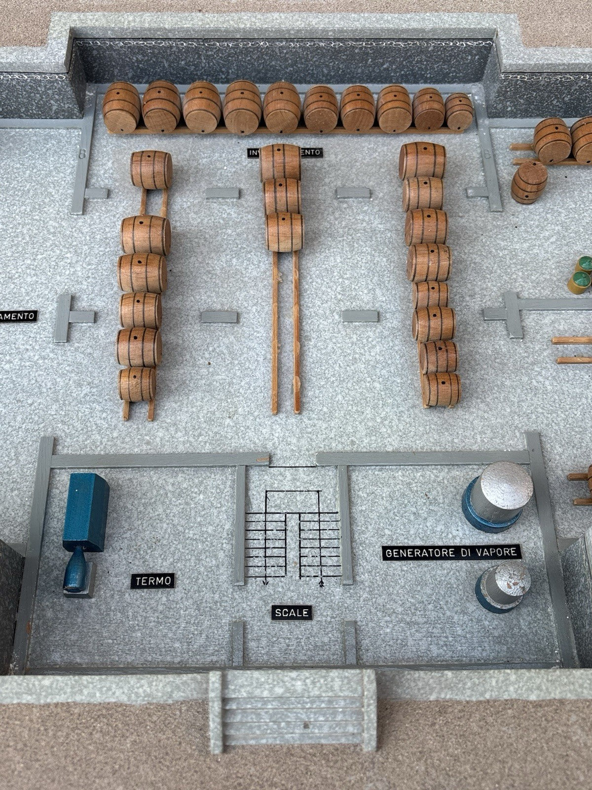 Modello Architettonico Vintage, Oleificio, V.Toffoli E Figli Anni’50