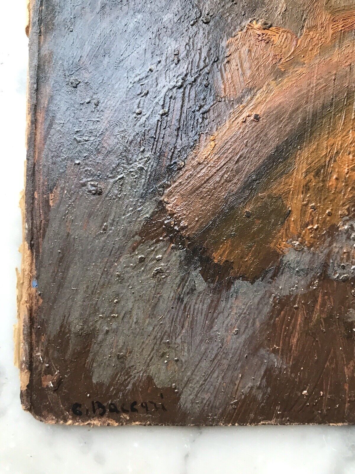 QUADRO ANTICO CARLO BACCARI DIPINTO A OLIO