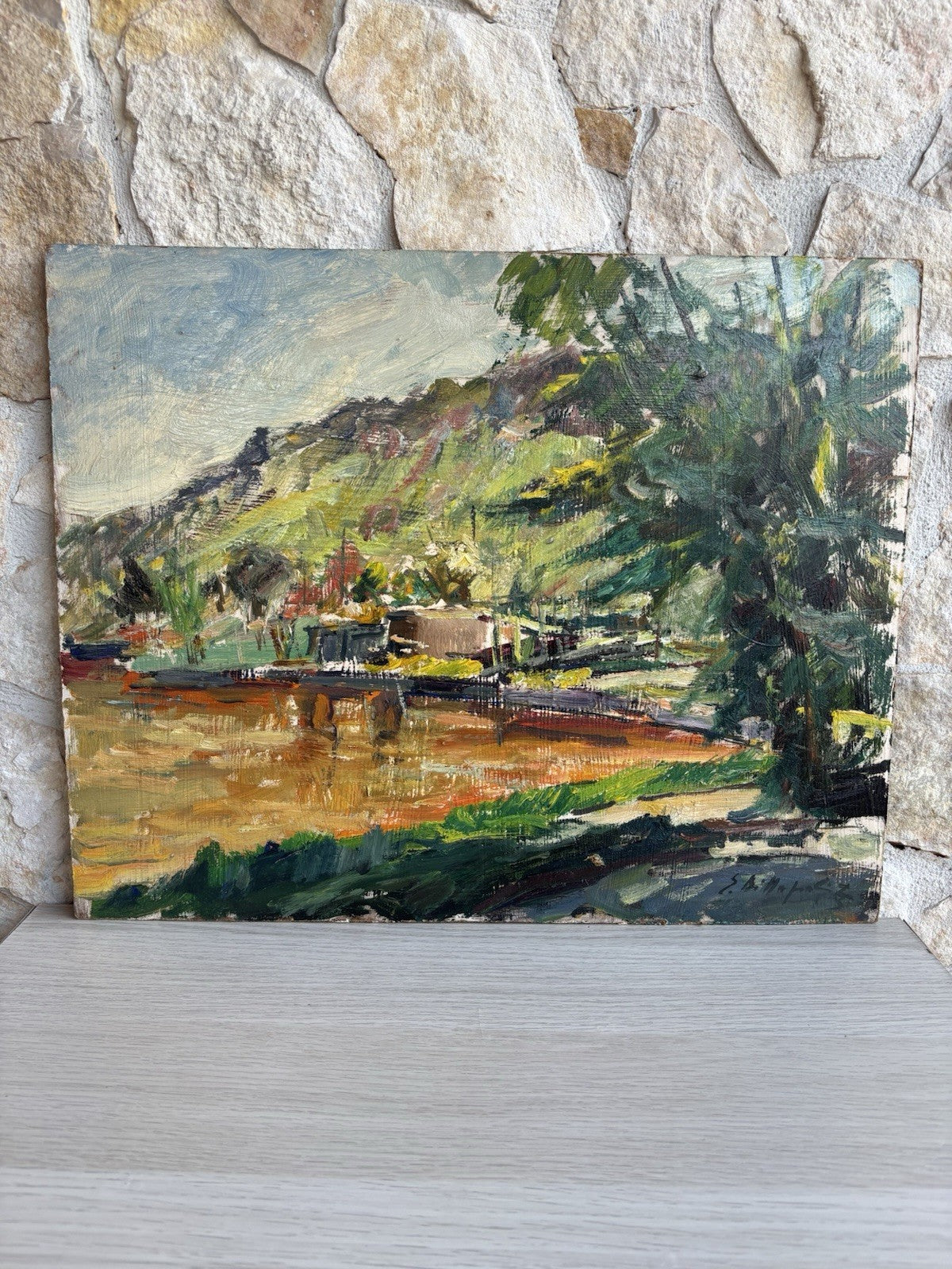 Quadro -Paesaggio- Edmondo Di Napoli dipinto a olio