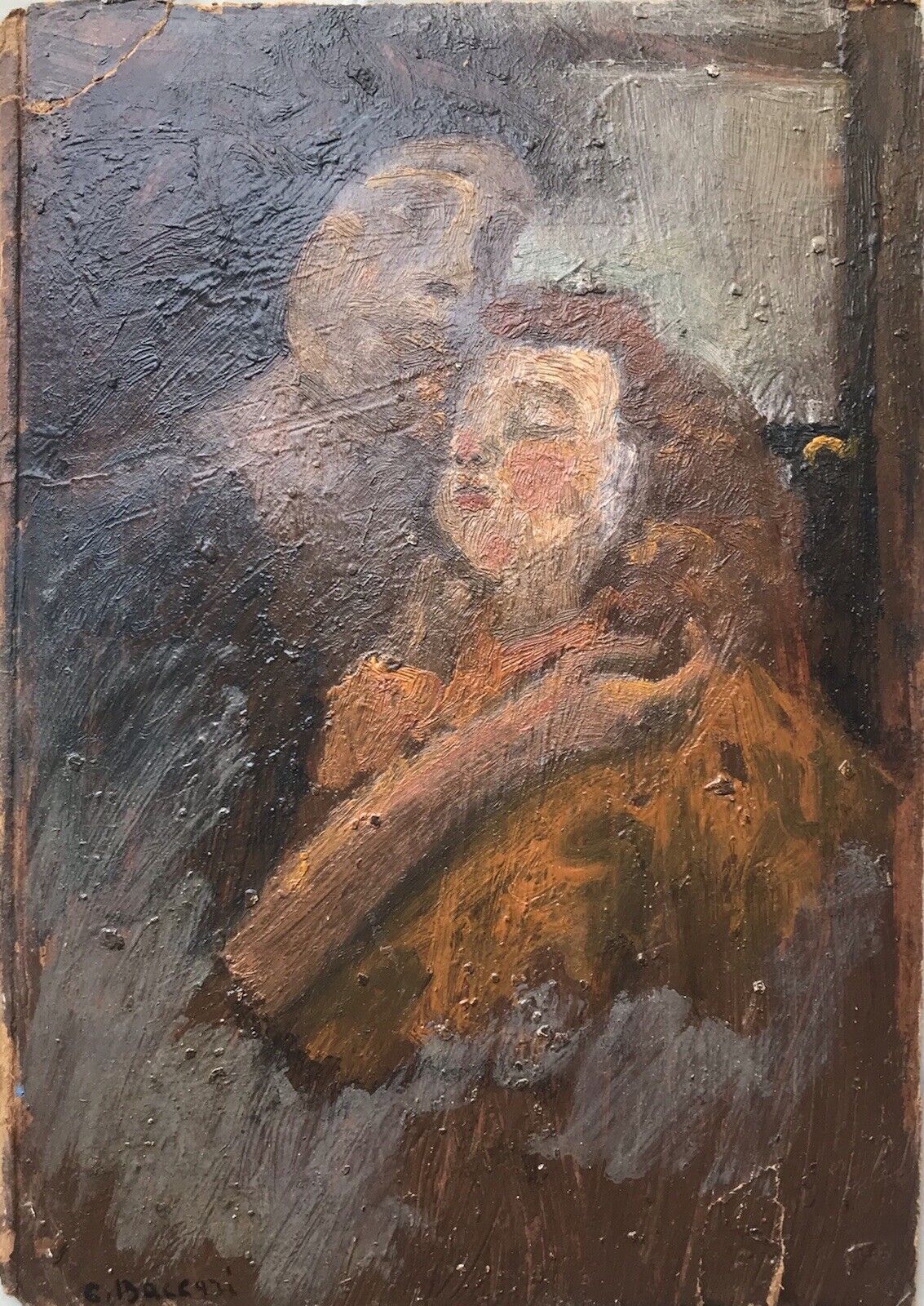 QUADRO ANTICO CARLO BACCARI DIPINTO A OLIO