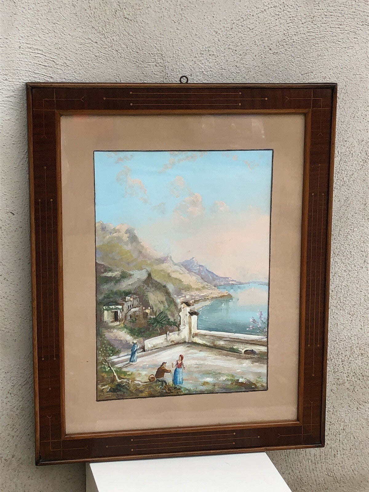 Quadro vintage -Gouache- tecnica mista su carta