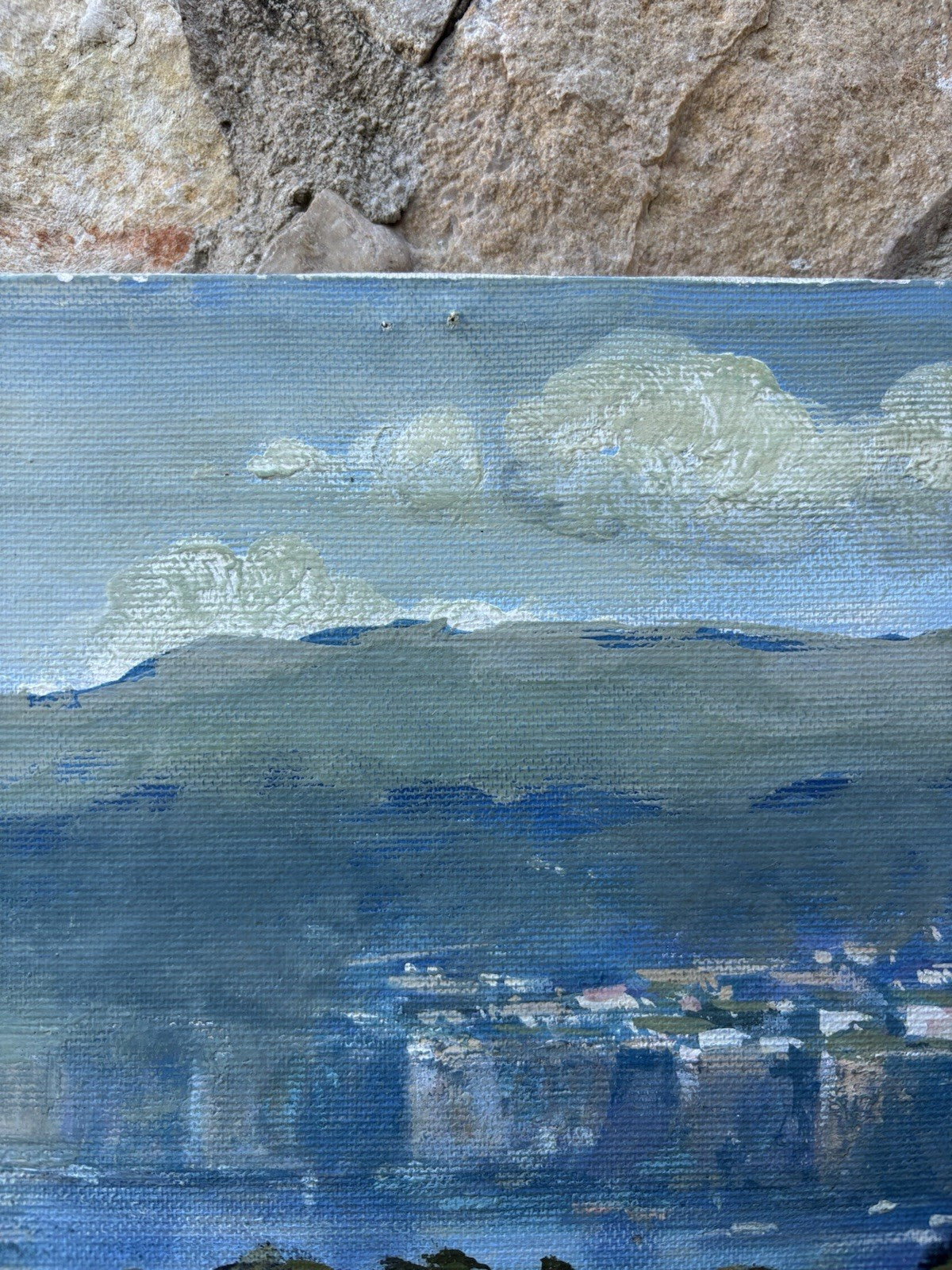 Quadro -Costiera Sorrentina- dipinto a olio su tela