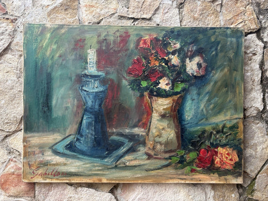 Quadro -Natura Morta- Giuseppe Gabellone- dipinto a olio su tela