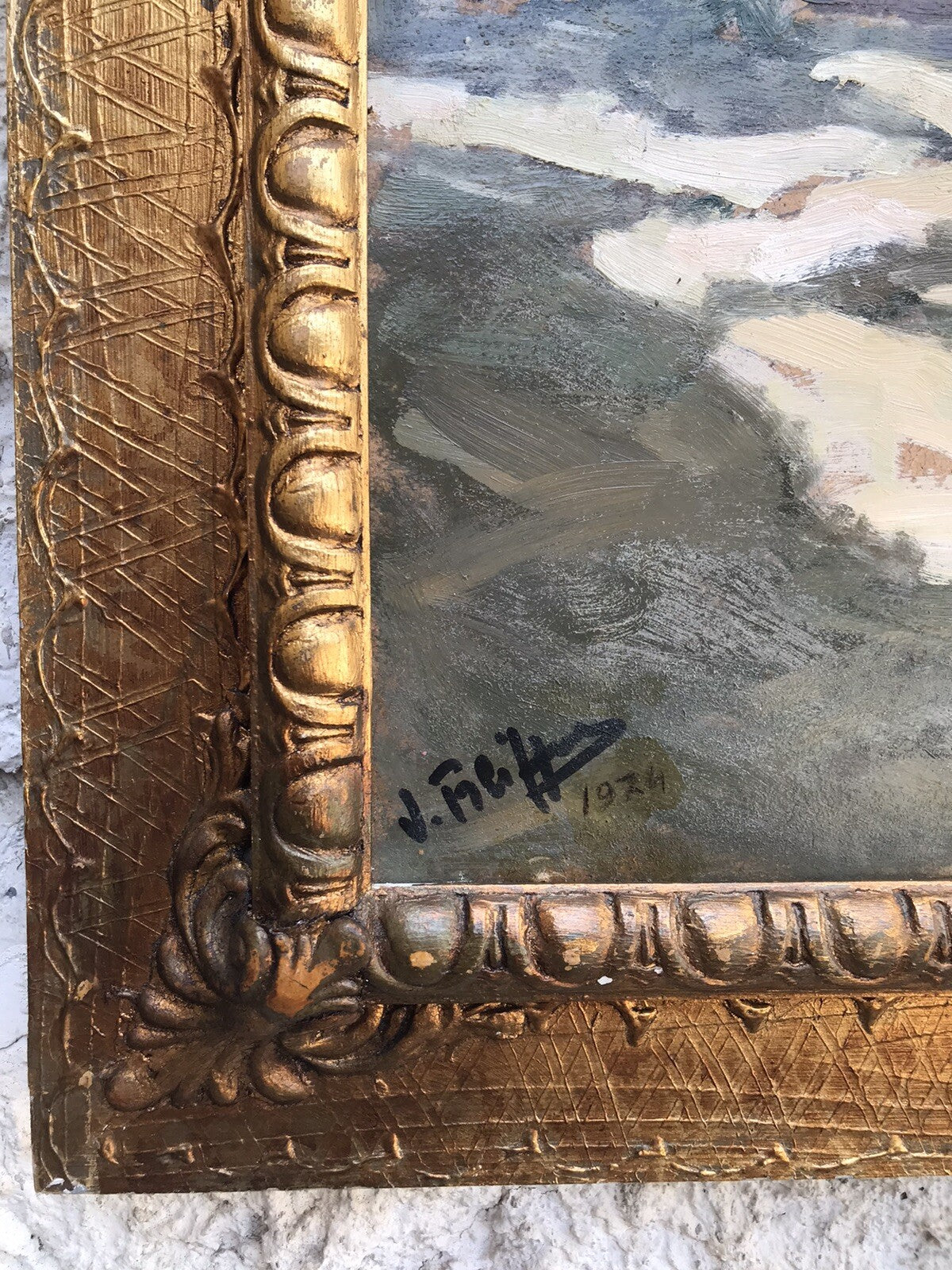 Quadro Vintage - Paesaggio- dipinto a olio