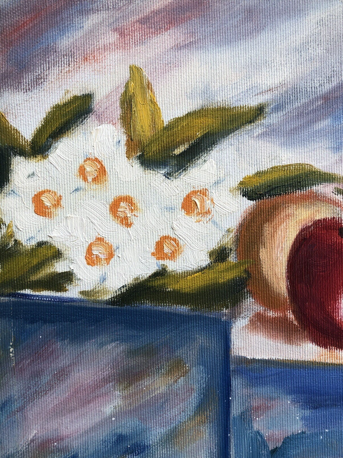 Quadro vintage -Natura Morta- dipinto a olio su tela
