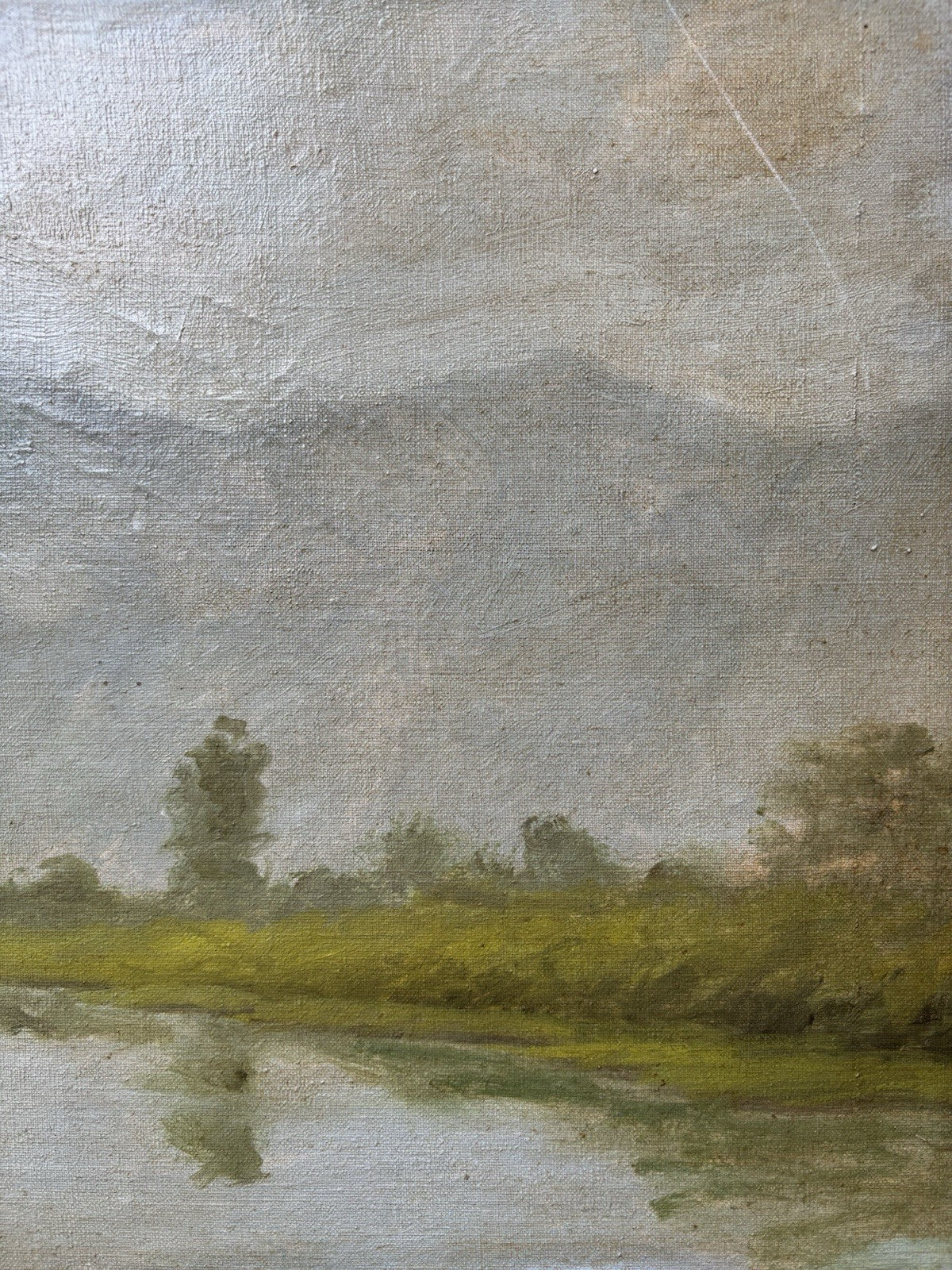 Quadro -Mattino Sul Lago- Arturo Bacio Terracina dipinto a olio