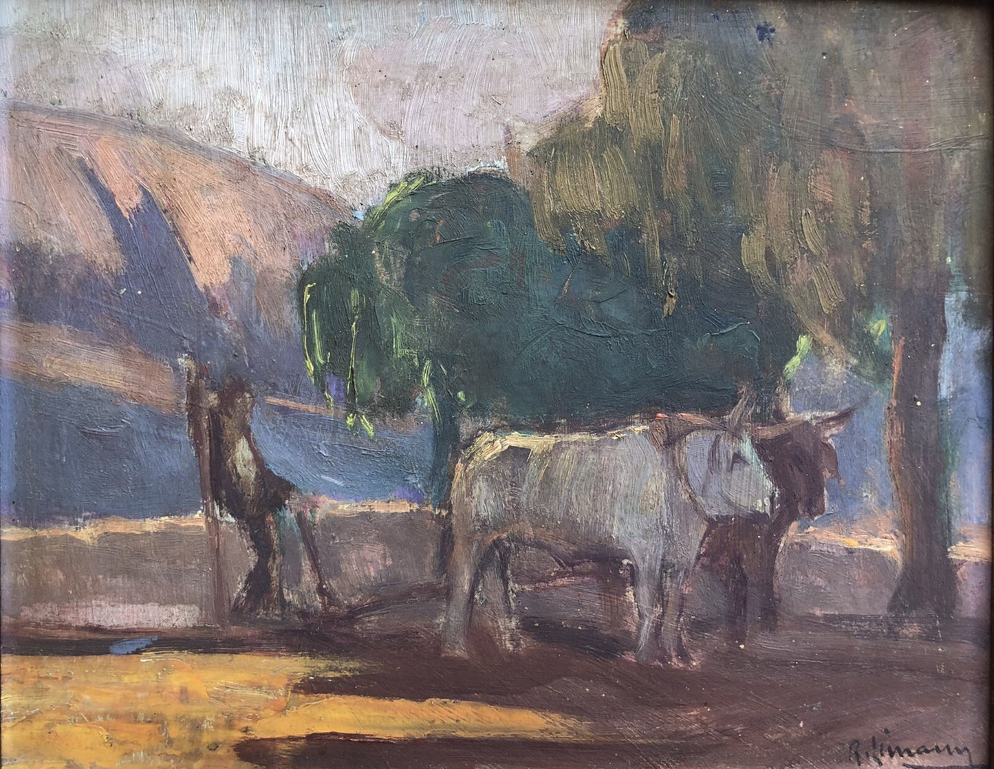 Quadro -Paesaggio- Raffaele Limauro dipinto a olio