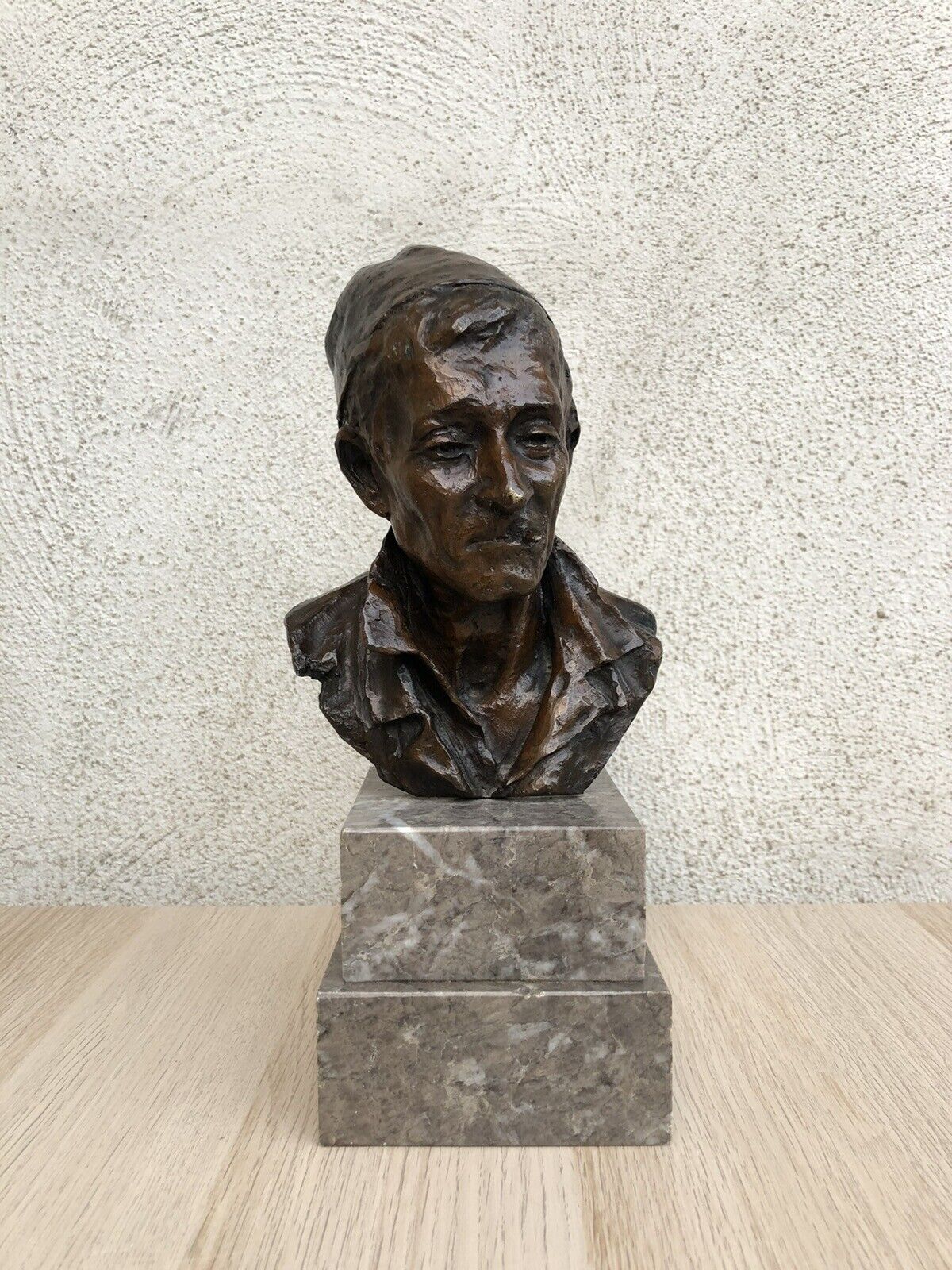 Scultura Vintage In Bronzo -anziano-