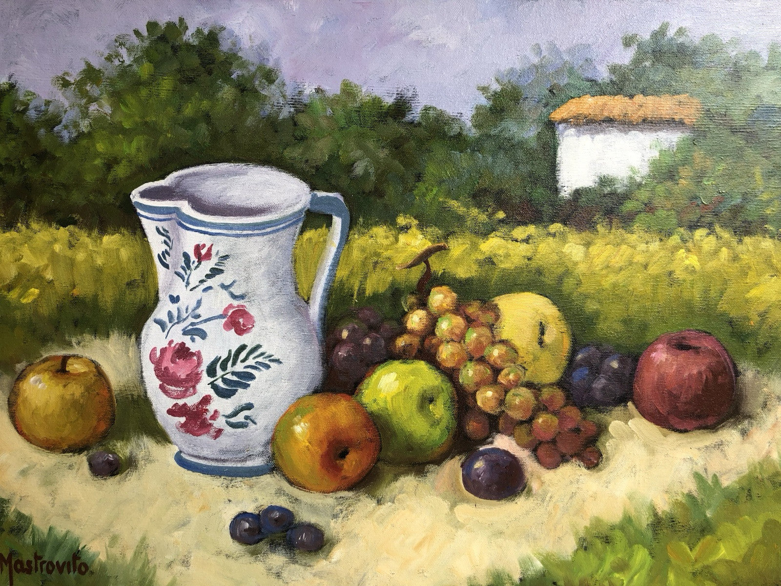Quadro -Natura Morta- dipinto a olio su tela
