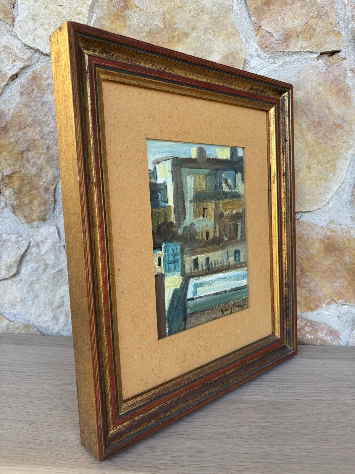 Quadro -Case- Mario Sangiovanni dipinto a olio